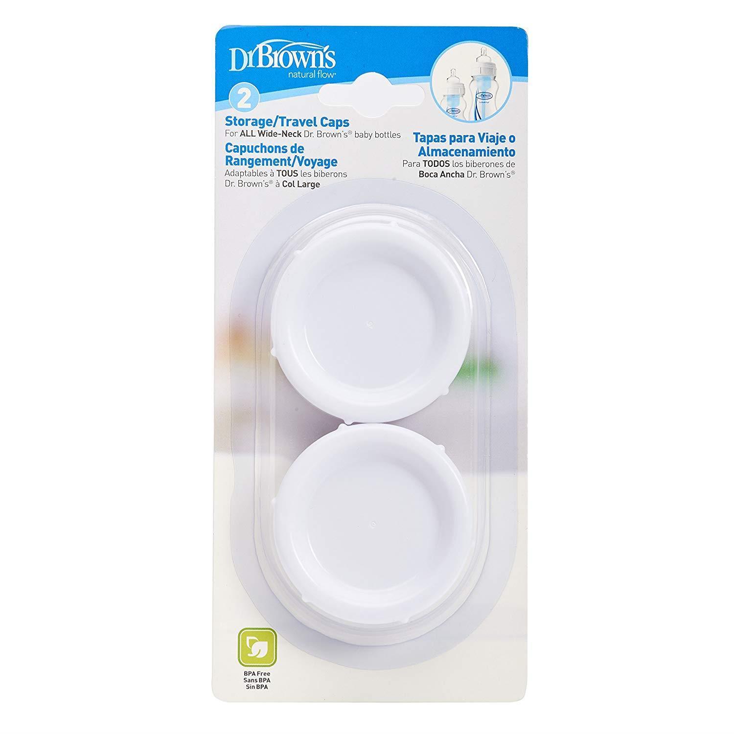 Dr Brown/'s Travel Caps for Baby Bottles