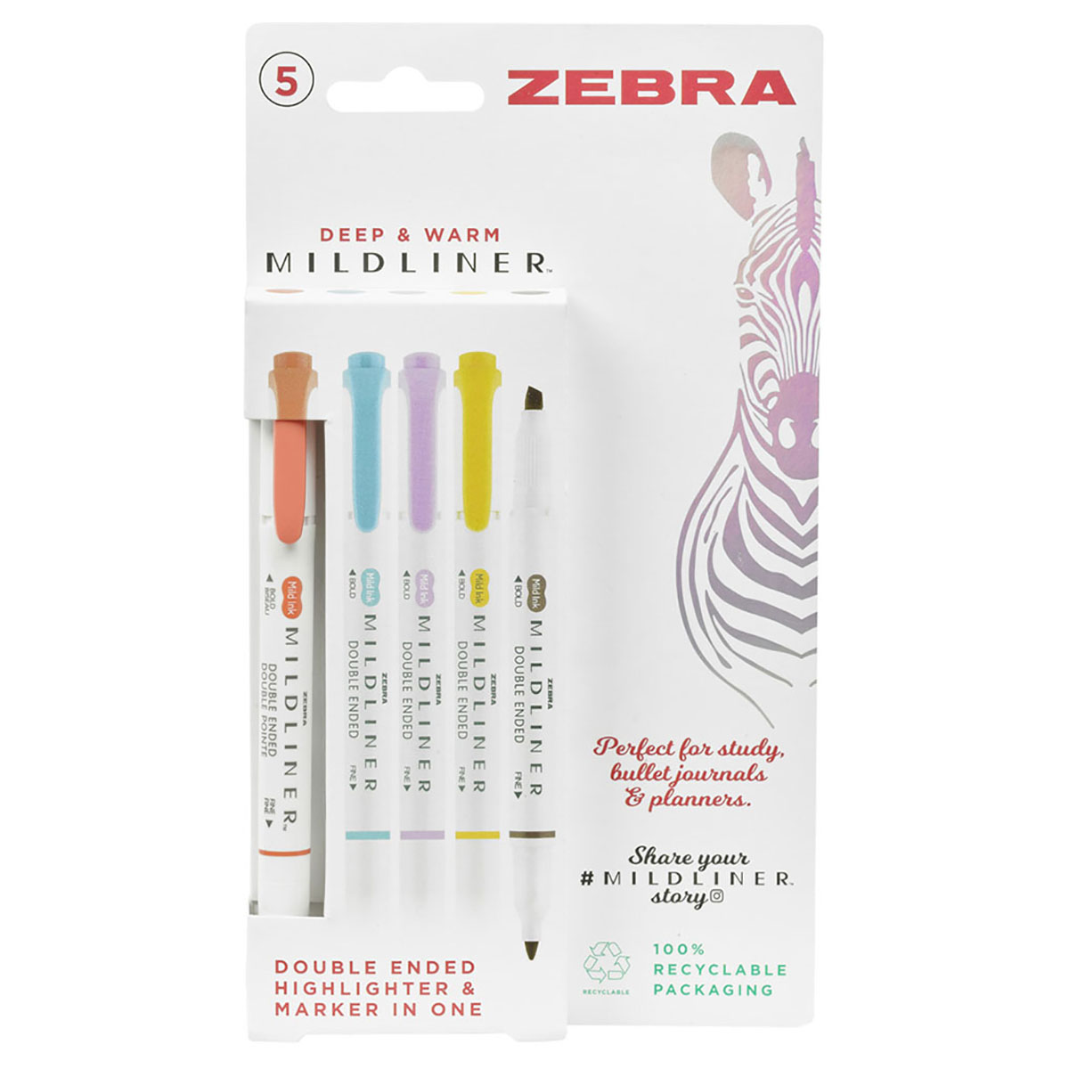 Zebra Deep & Warm Midliner – Double Ended 5 Set – Bild 1