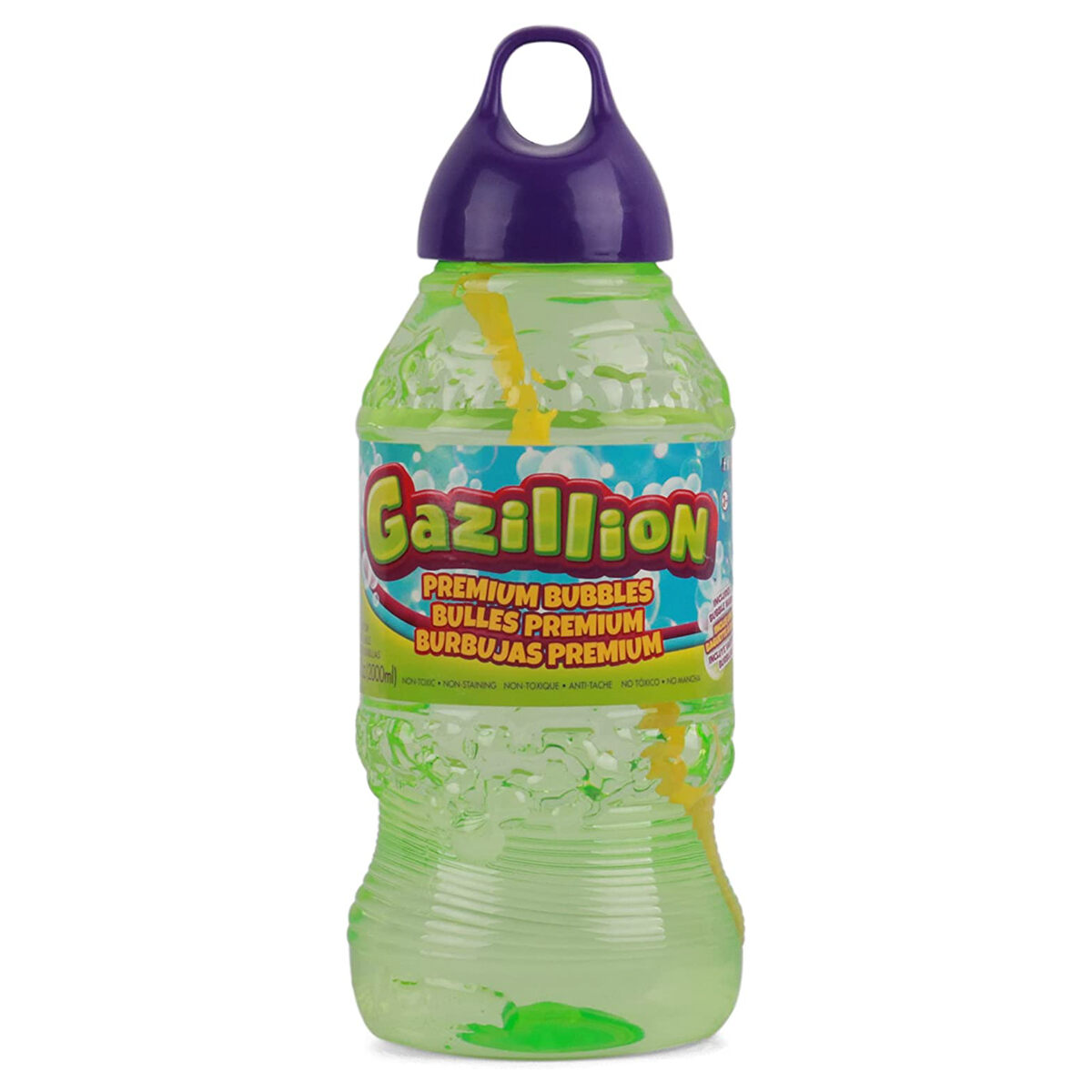GAZILLION PREMIUM BUBBLES 2L STANDARD SOLUTION BOTTLE BUBBLE WAND OUTDOOR AGE 3+ - Image 1