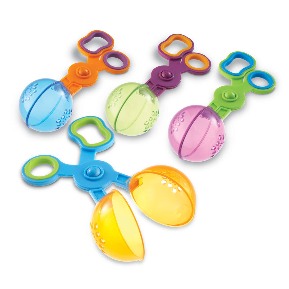 Handy Scoopers™ Translucent scoops that have holes to extra fun for
