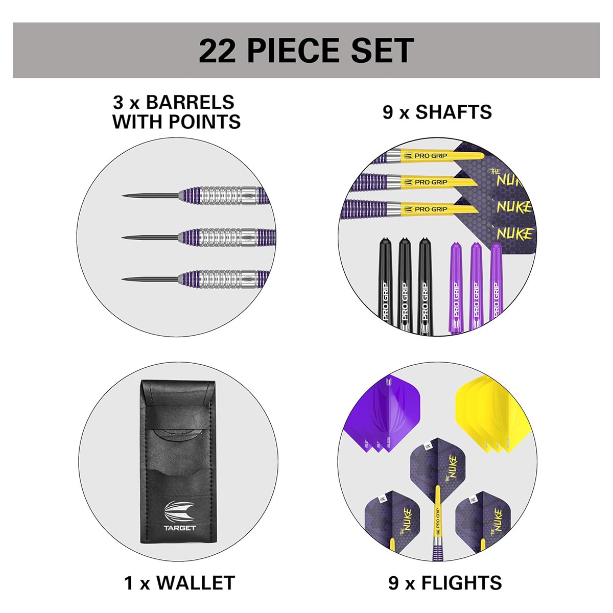 Target Luke Littler Brass Darts 22 Piece Drats Set Kids Play