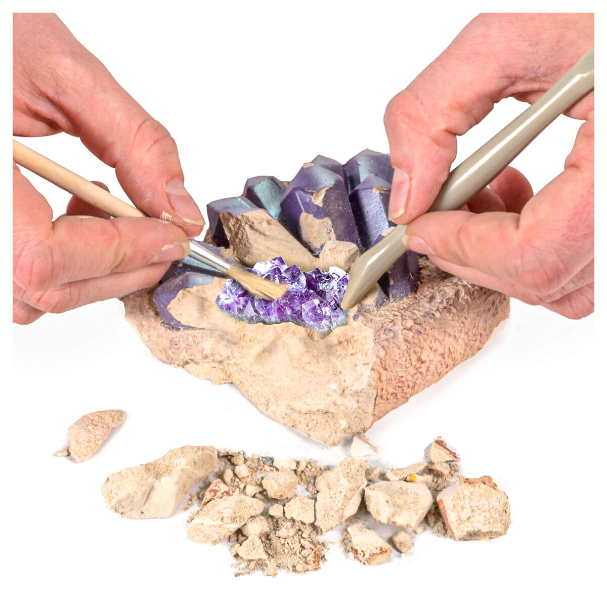 National Geographic Gemstone Dig Kit STEM Educational Activity Kit Brand New 8+ - Image 2