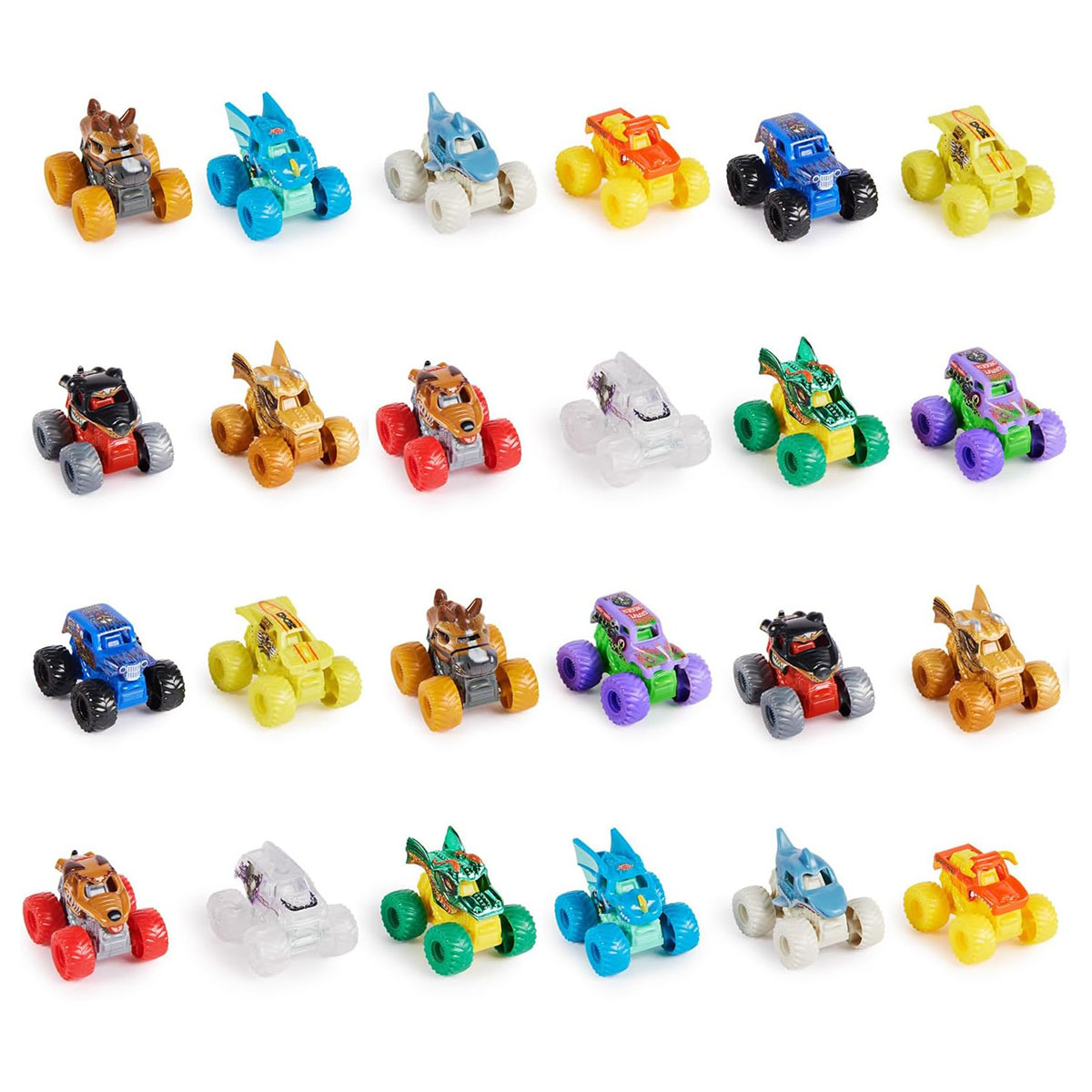 Monster Jam Mini Mystery Monster Truck 1:87 Sammel-Blindpackung, offizielles Spielzeug – Bild 5