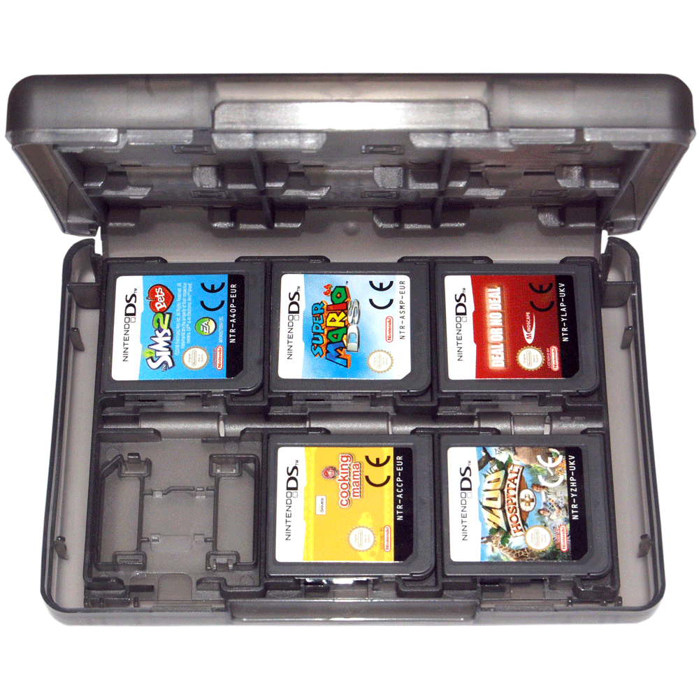 Game Holder Case For 3DS 2DS DS Nintendo Cartridge 24 In 1 Black