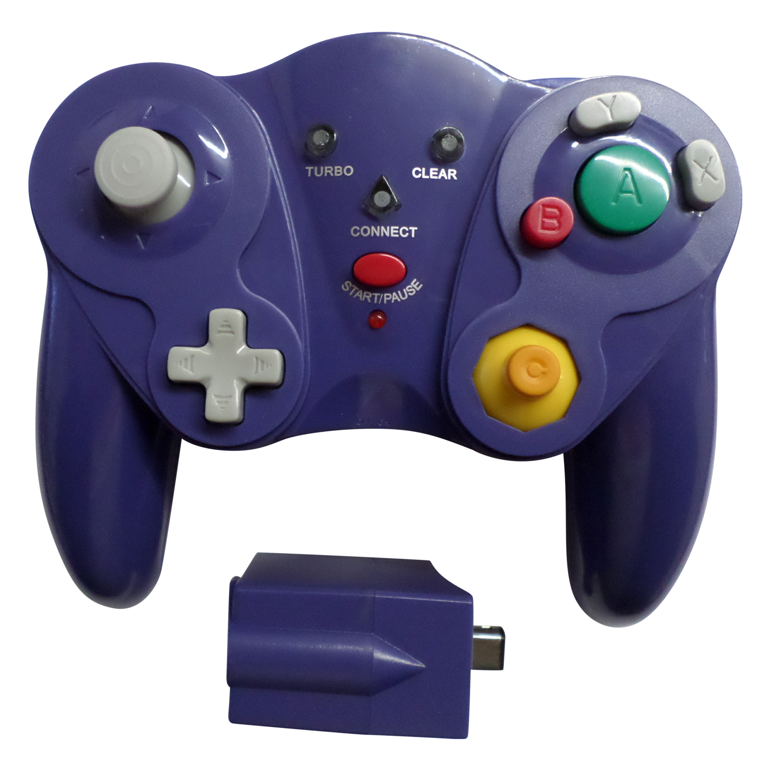 Wireless Controller for Nintendo GameCube - Purple | ZedLabz | eBay