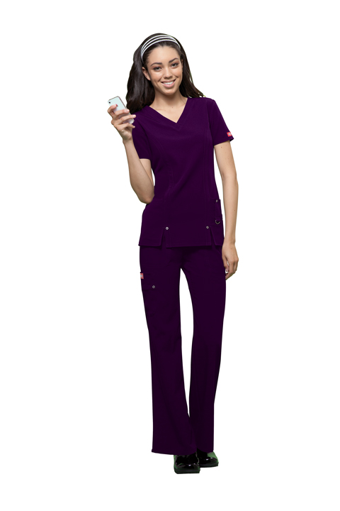 DICKIES XTreme Stretch SCRUB SUIT VNeck Top & Elastic Trousers Nurse ...