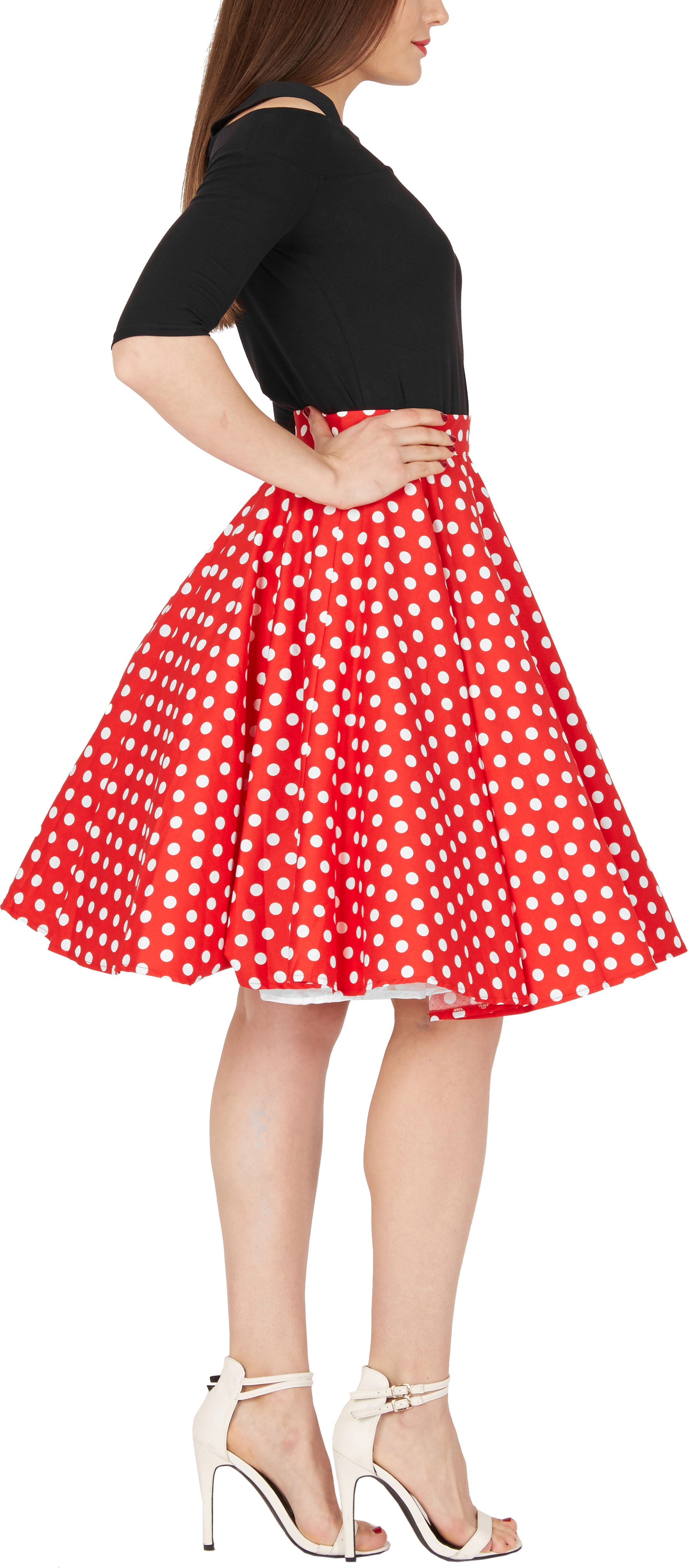 vintage dot skirt.