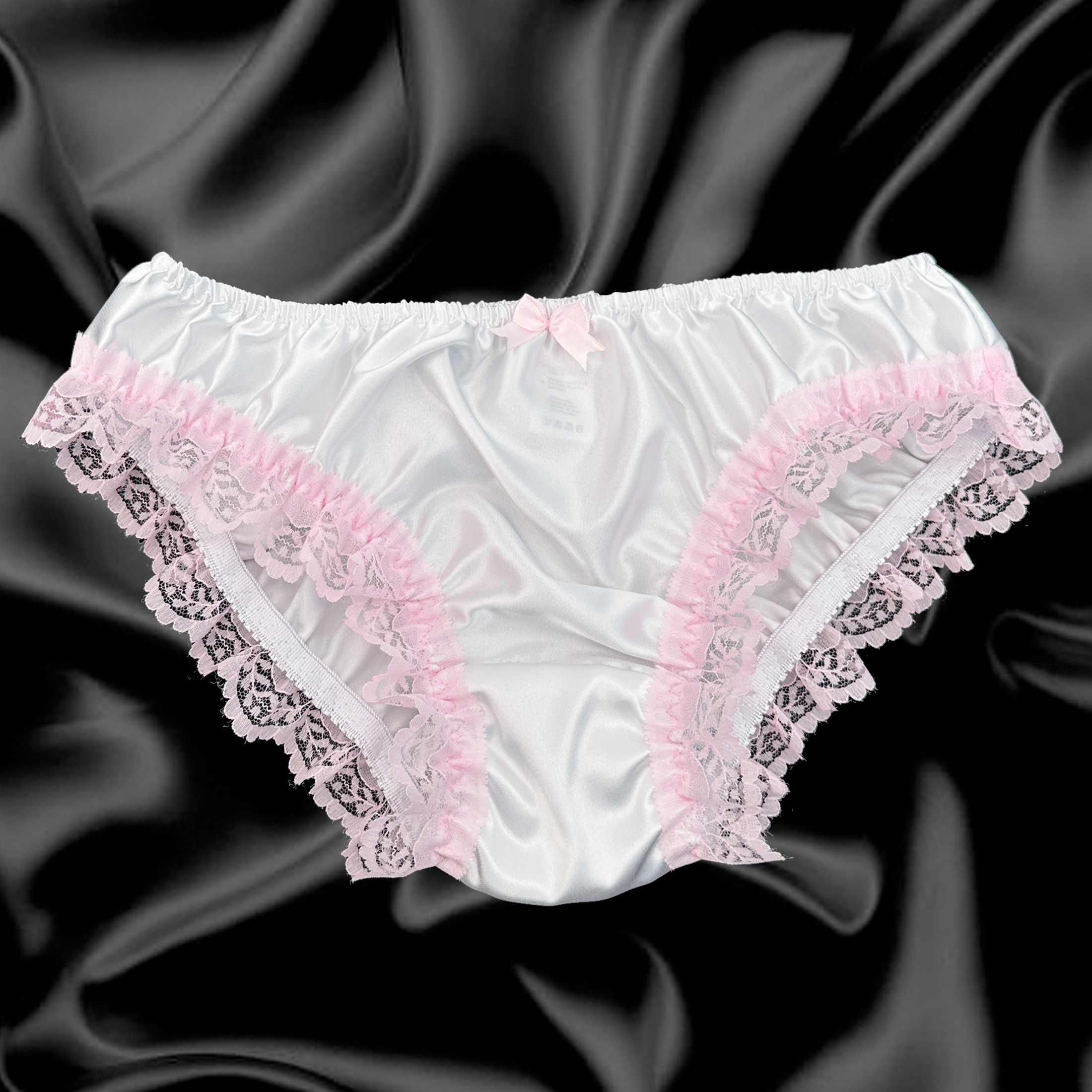 Hot Pink High Waisted Satin Fuller Fit Panties Tulle Lace Skirted Sissy  Knickers Made to Order Medium up to Extra Extra Large 