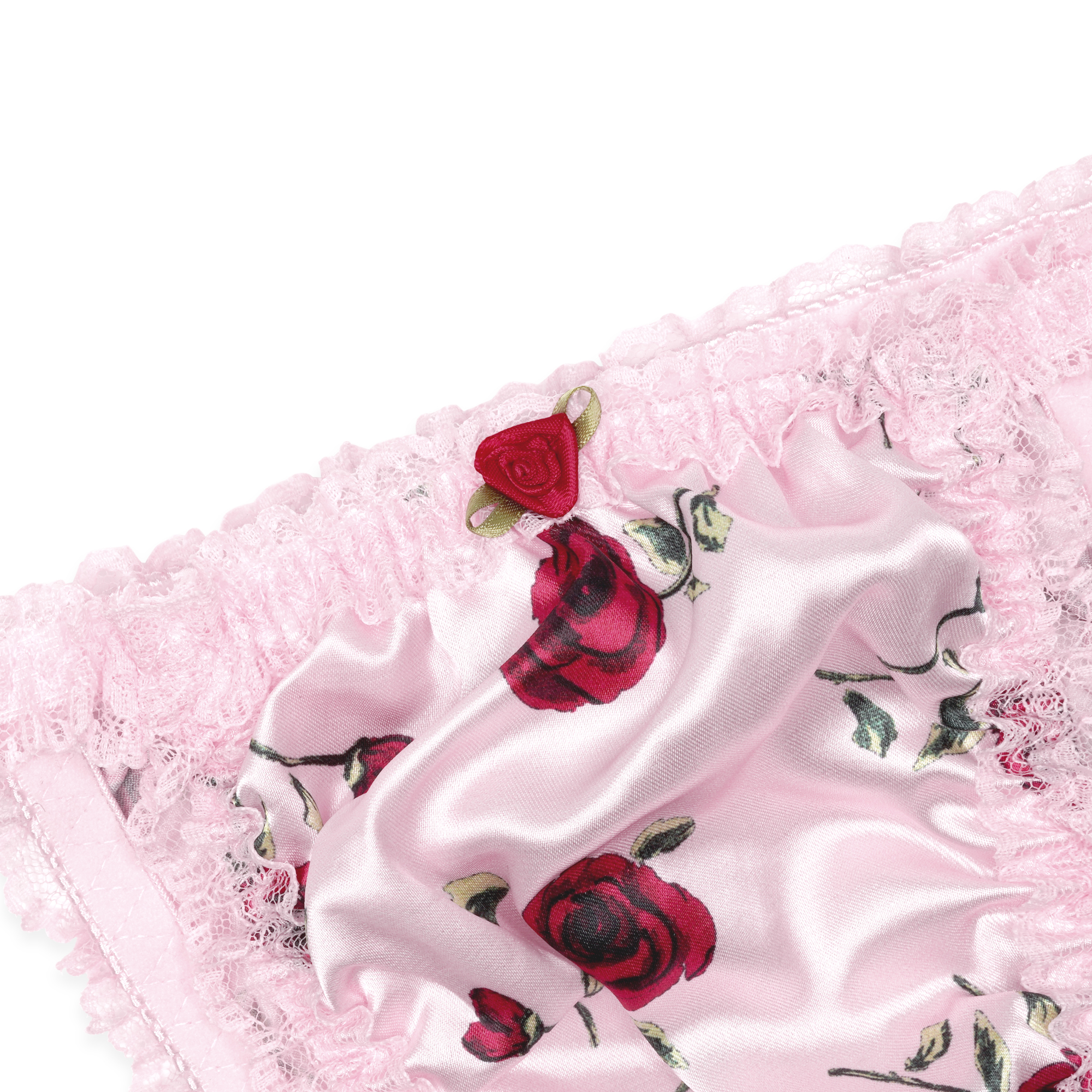 Silky Satin Sissy CDTV Frilly Lace Bikini Tanga Knickers Panties Size S-XXL - Picture 44 of 60