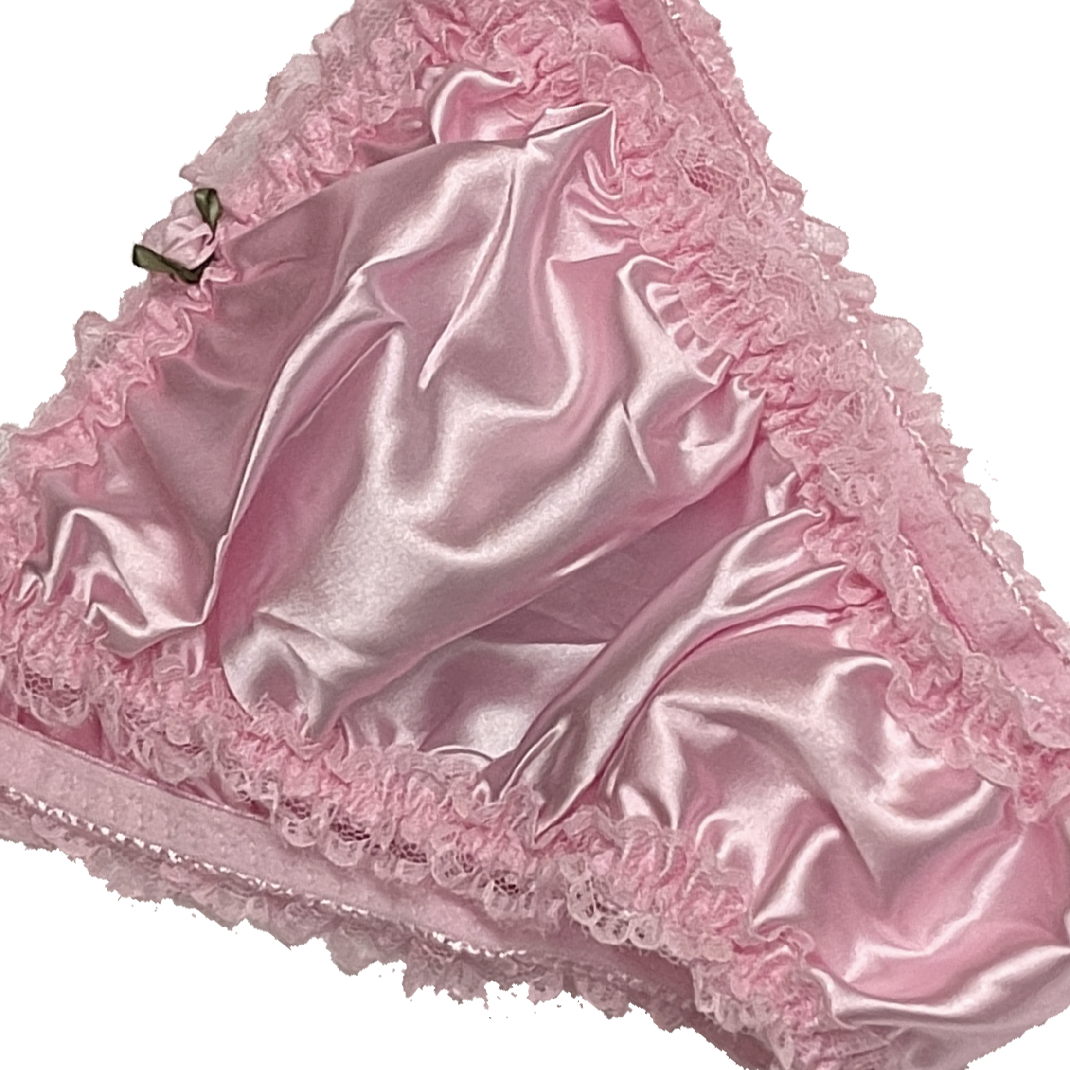 Satin Silky Sissy Cdtv Frilly Lace Bikini Tanga Knickers Panties Sizes S Xxl Ebay