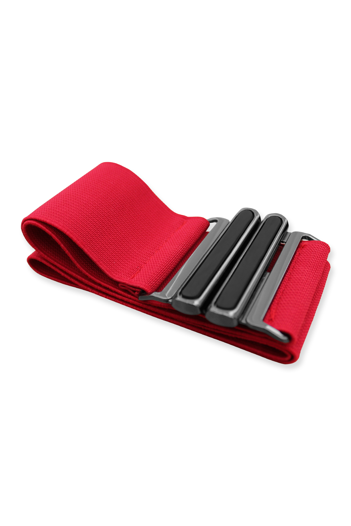 Women 2 Inches Cinch Buckle Stretchy Elastic Stretch High Waist Belt 