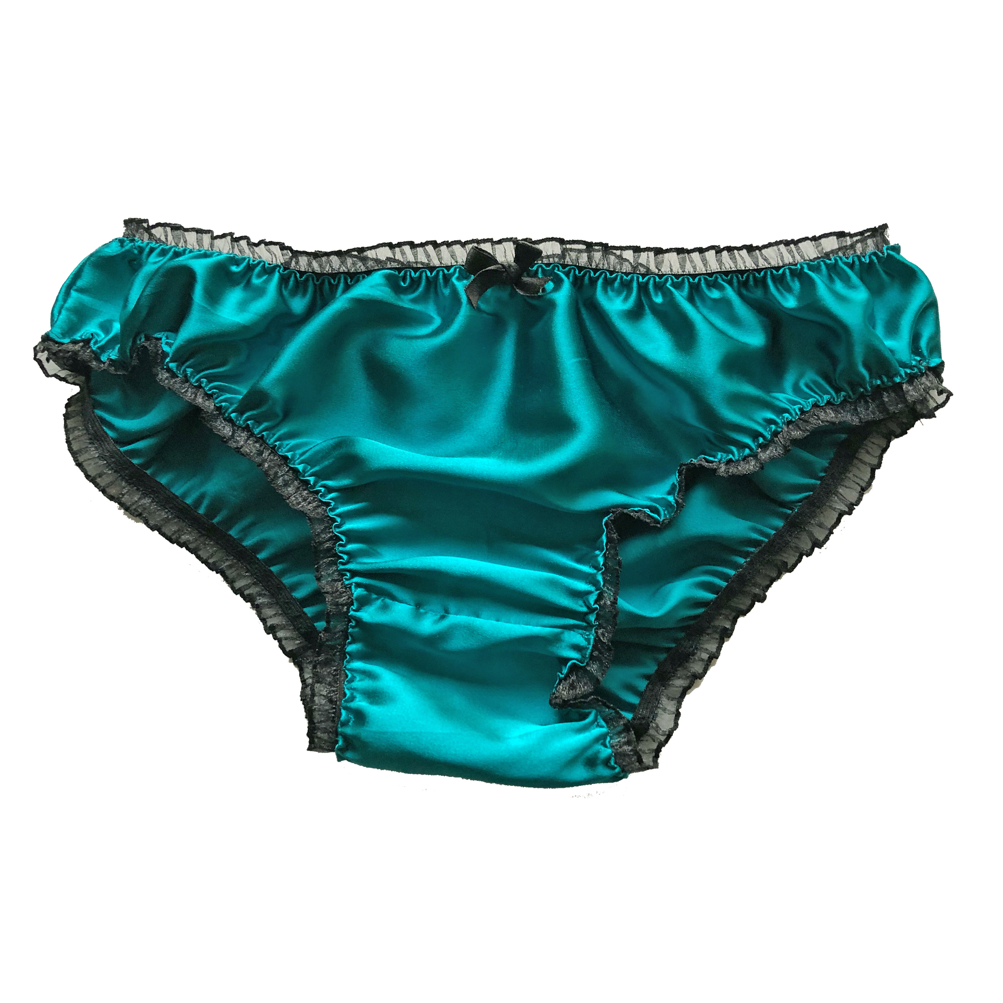 Satin Frilly Sissy Ruffled Panties Bikini Knicker Underwear Briefs