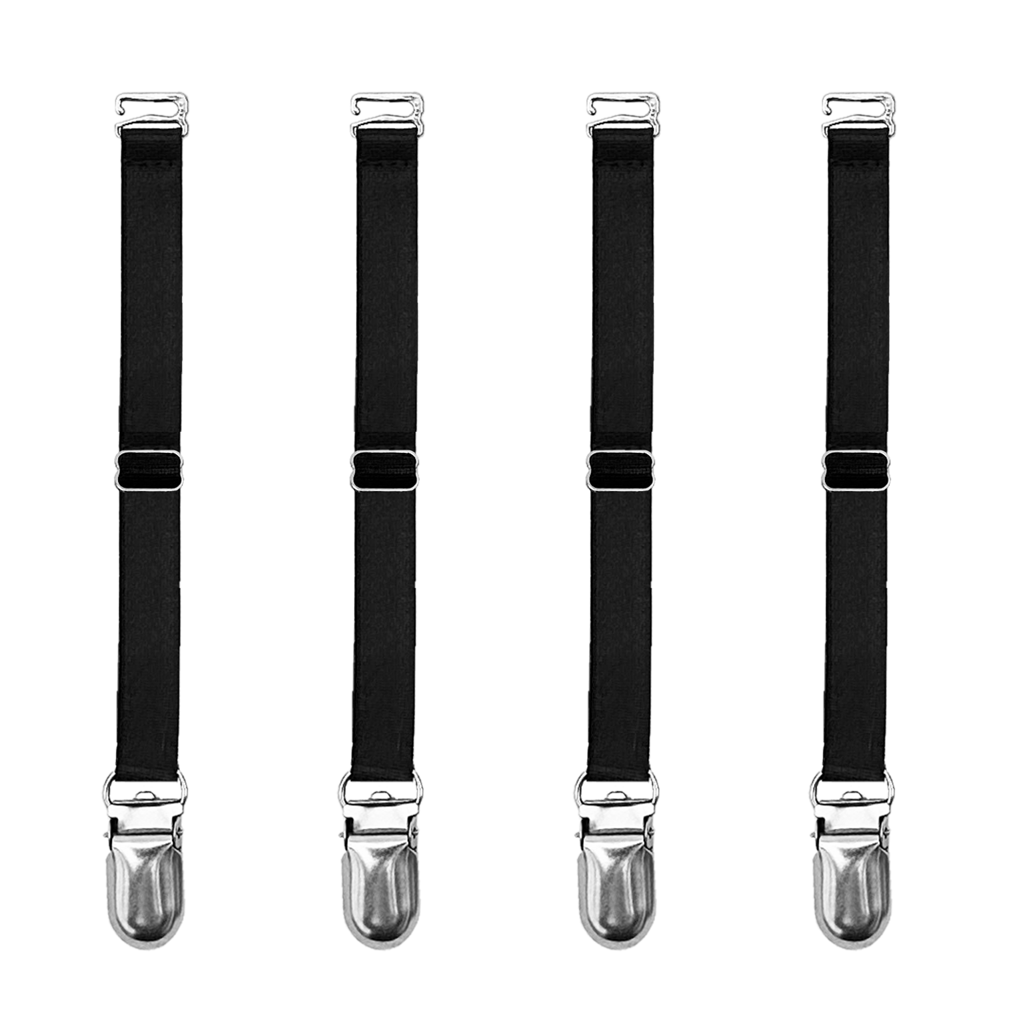 Short Replacement Hook On Clip On Strap Garter Corset Suspender Belt - 2 Pairs