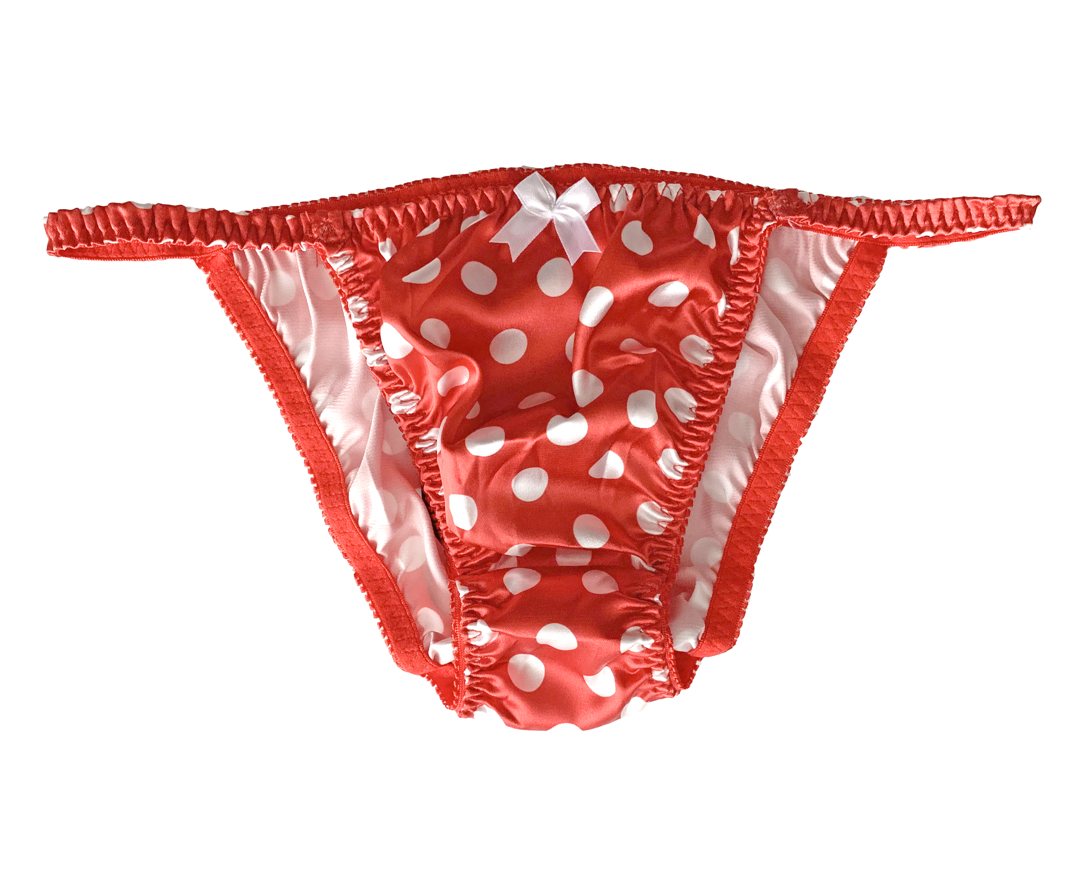 Baby Pink Satin Panties Sissy Tanga Knickers Underwear Briefs Sizes 10 - 20