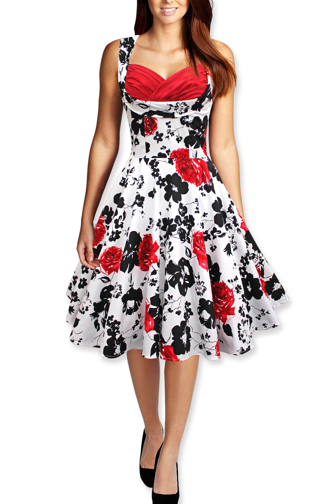 CLASSIC VINTAGE STYLE 1950's FULL CIRCLE ROCKABILLY SWING ...