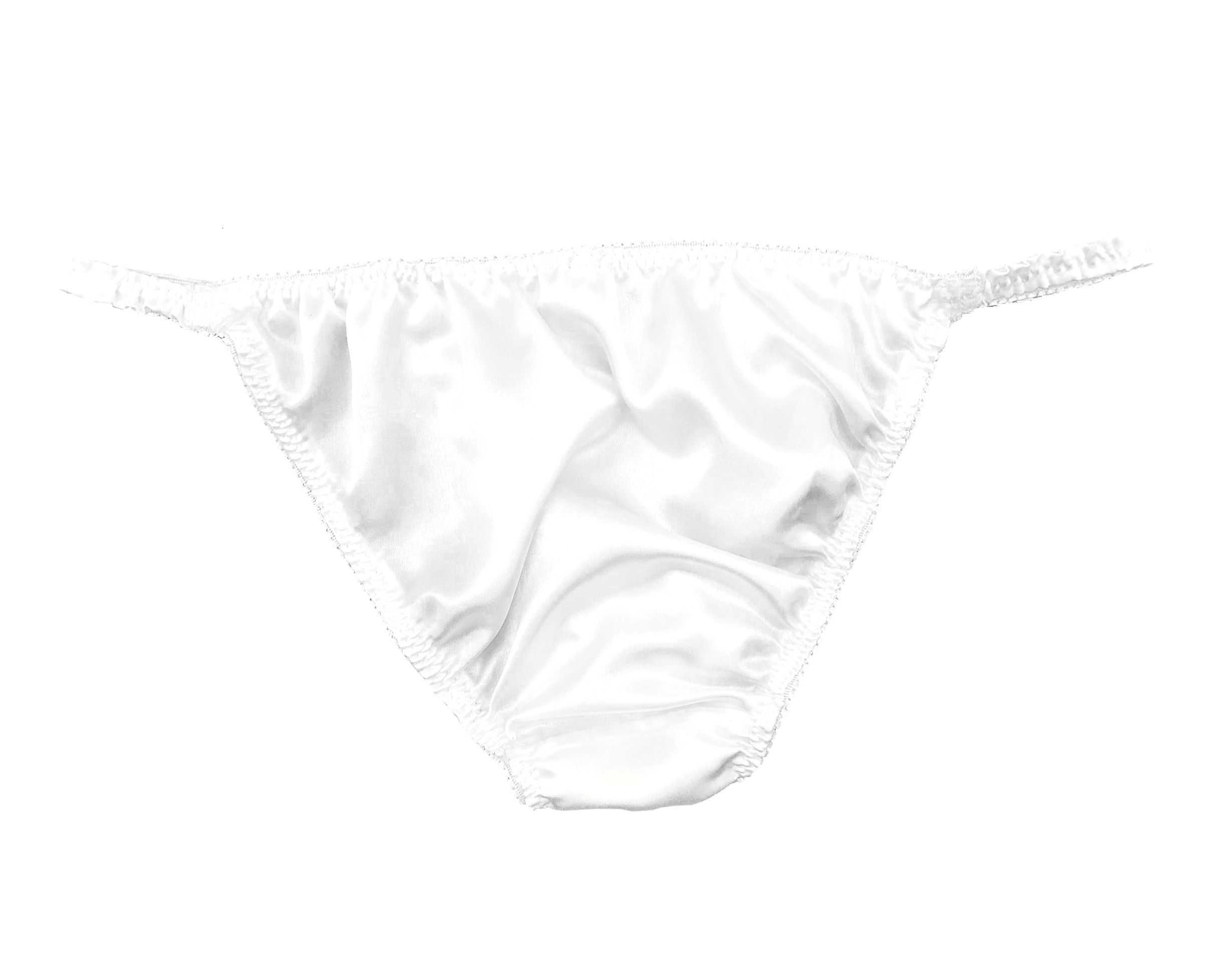Preach Hello Advance White Satin Panties Sissy Tanga Knickers Underwear Briefs Sizes 10 - 20 |  eBay