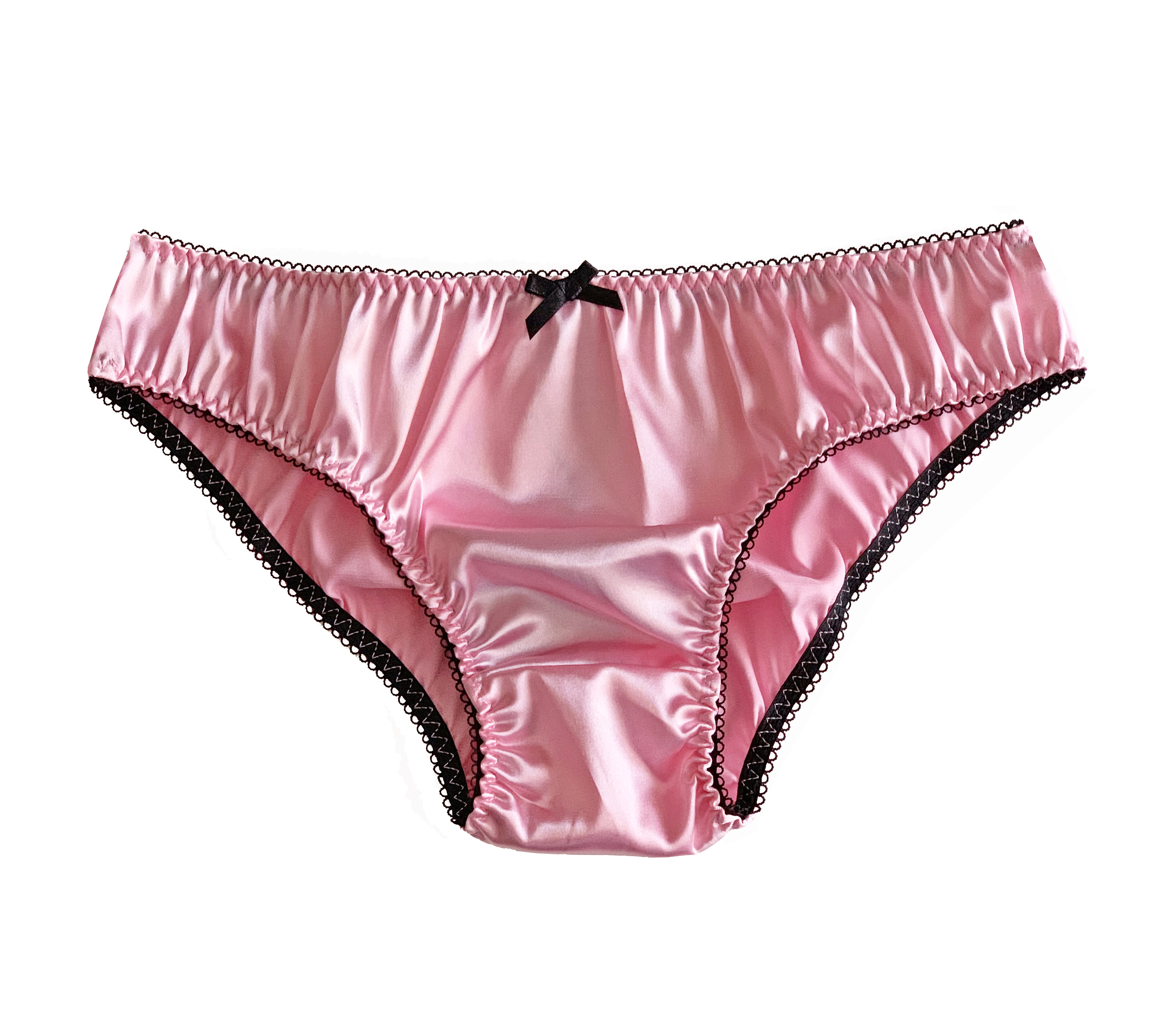 Baby Pink Satin Frilly Sissy Panties Bikini Knicker Underw