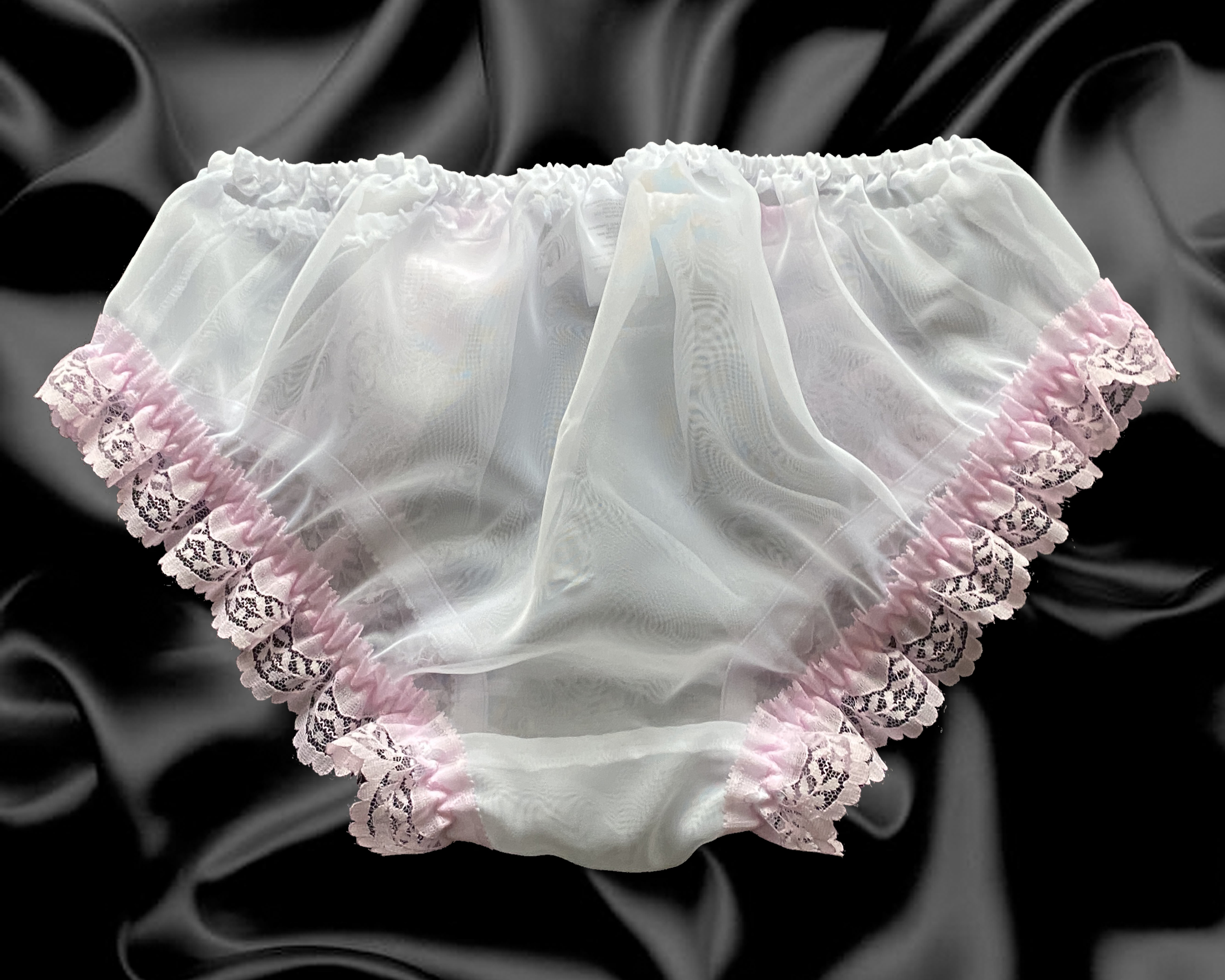 Lingerie Feminina Lace Panel Bow Front Slips & Thong (Color : White, Size :  XL) : : Moda