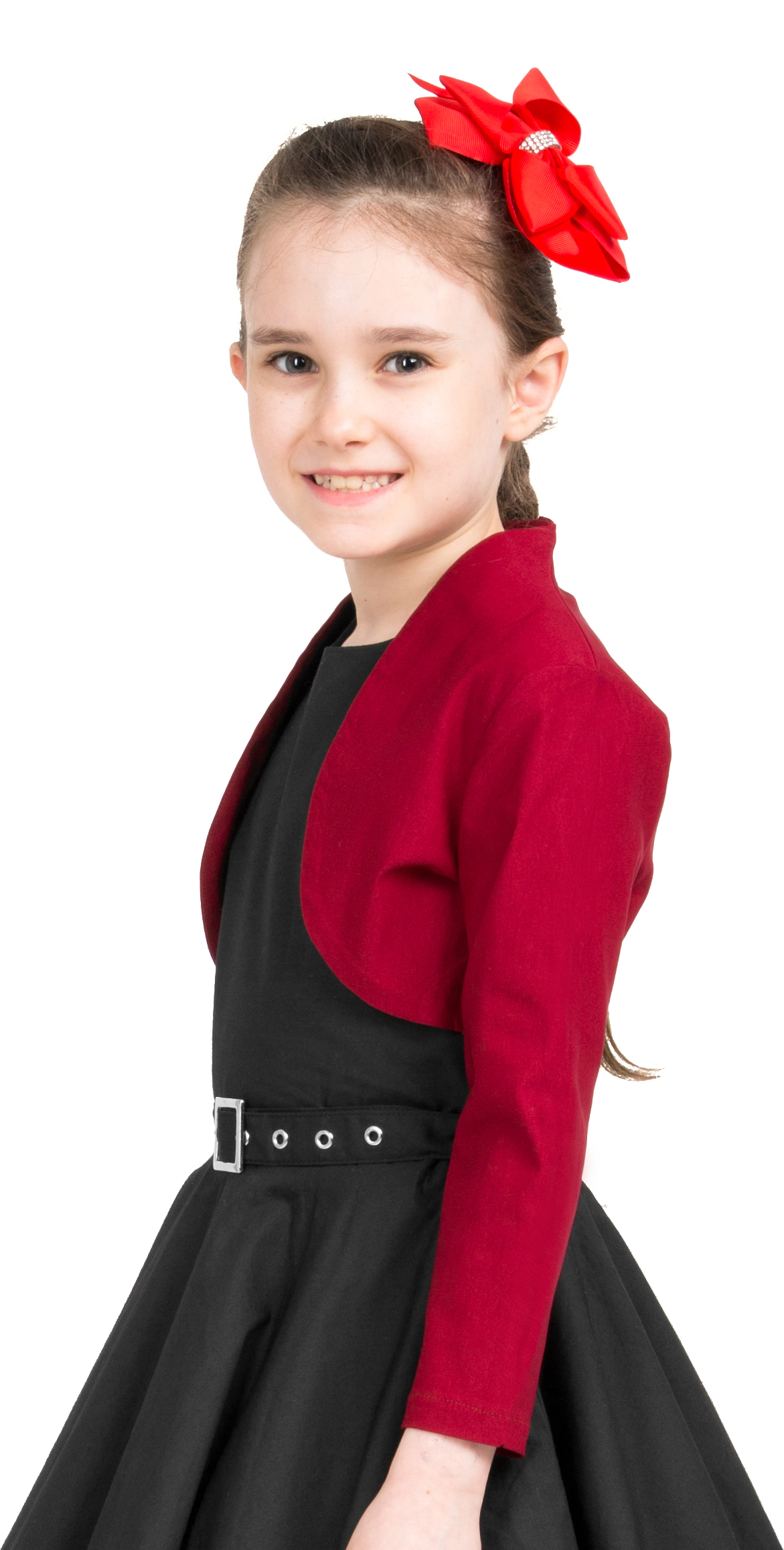 Kids Tailored 3/4 Sleeve Party Bridesmaid Prom Bolero Shrug eBay