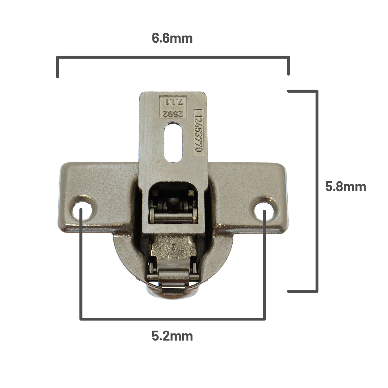 Washing Machine Cabinet Hinge 2-Pack Replacement Door Hinges For Zanussi Integrated Washing Machines - Fits Model 1245378003 Replacement Hinge 1245378003