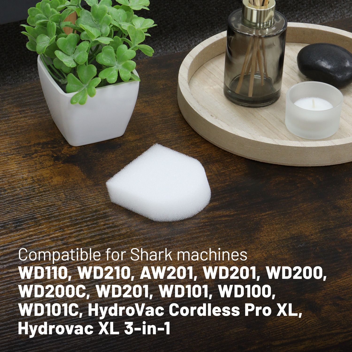 2 Brush And Filter Kit For Shark WD101 HydroVac XL 3-in-1 Vacuum, Fit