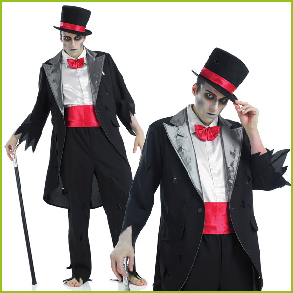 Corpse Bride Costume / Corpse Groom - Halloween Zombie Ghost Death ...