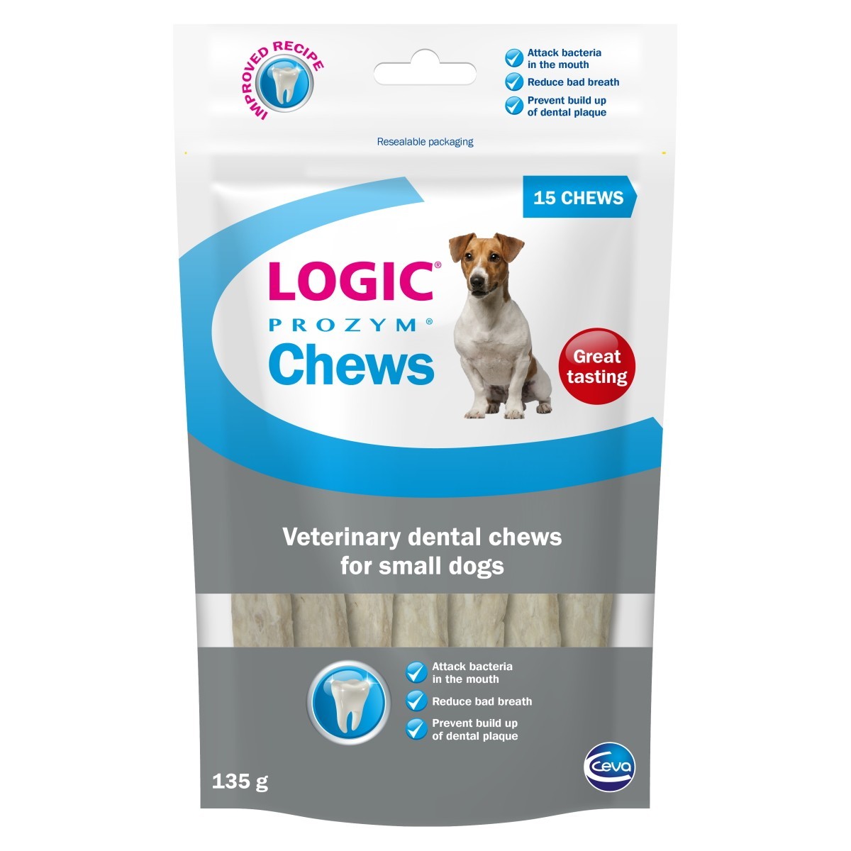 Dog Pet Dental Teeth Support Treats Chews Logic Prozym - All Sizes Available - Picture 2 of 3