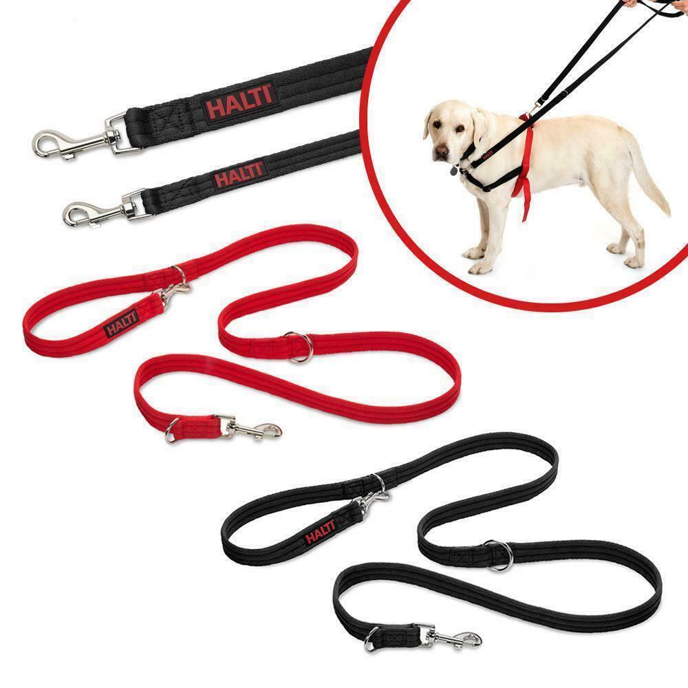 Halti Training Lead Double Ended Multi Functional Dog Puppy Leash Black