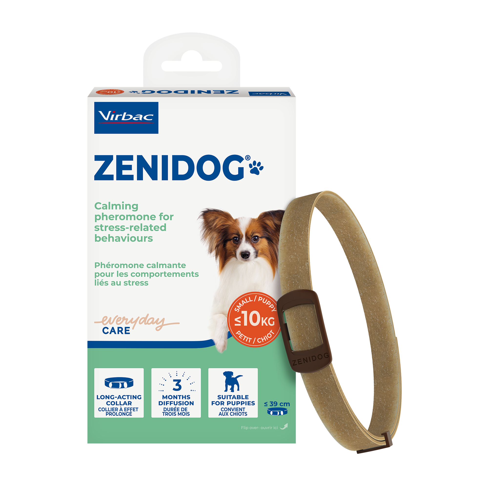 Virbac Zenidog Calming Collar For Dogs 3 Months Anxiety Stress Relief S/M/L