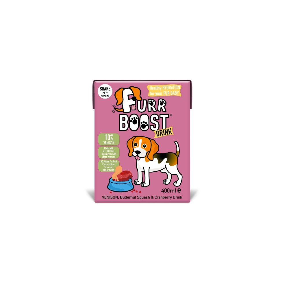 Furr Boost Dog Drink Hydrating Natural + Vitamins + Oils All Flavours 400ml 