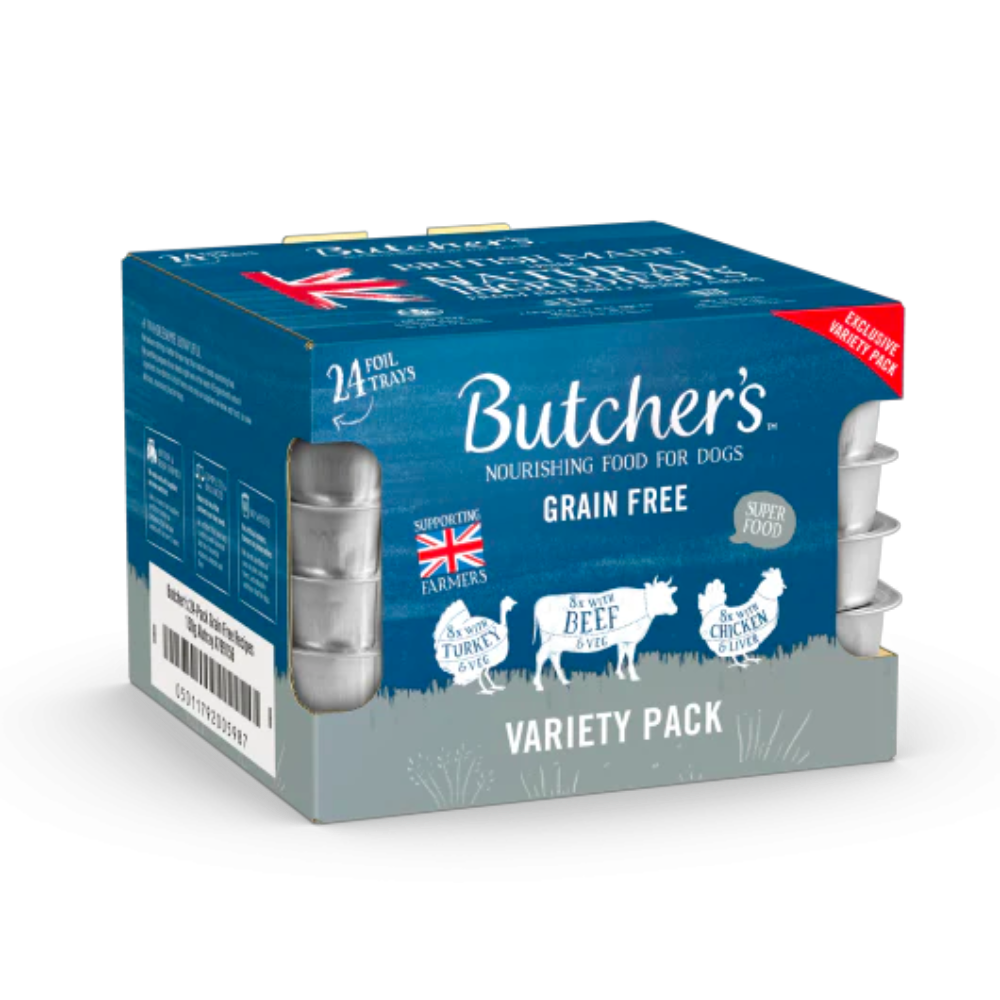 Butchers tray hot sale dog food