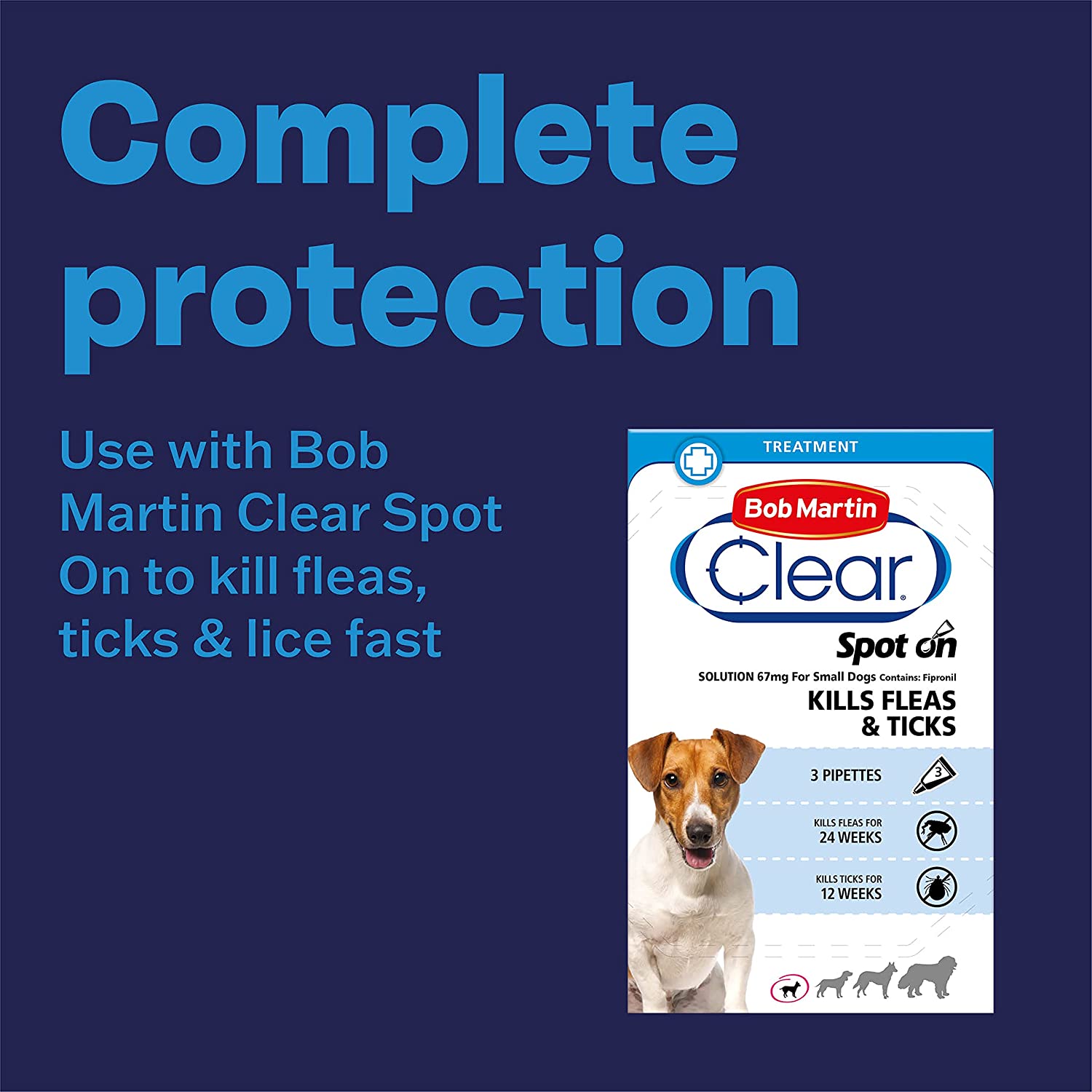Bob Martin Wormers 3 In 1 Dog Dewormer Up To 40kg Worming Treatment x 4