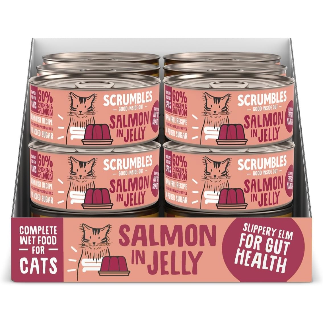 Scrumbles Wet Cat Jelly Chicken/Turkey/Duck/Salmon/Tuna Flavours 80g x 12/18 - Picture 7 of 8
