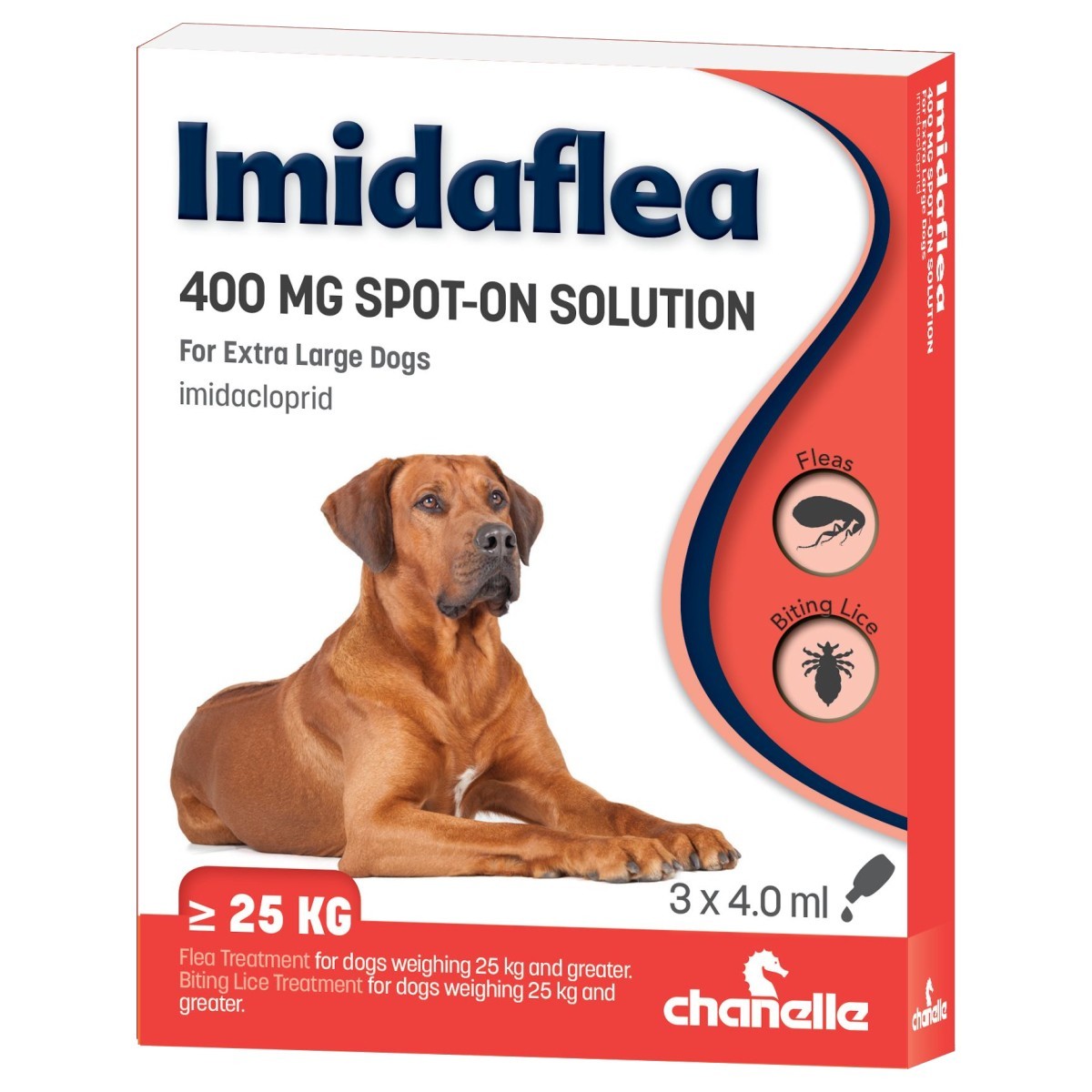 ImidaFlea Dog Cat Rabbit Spot On Flea & Lice Treatment Pipettes x 4