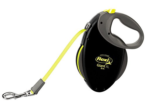 Flexi Giant Dog Lead Retractable Extending Neon Tape Medium Large XL 8m & 10m - Picture 9 of 10