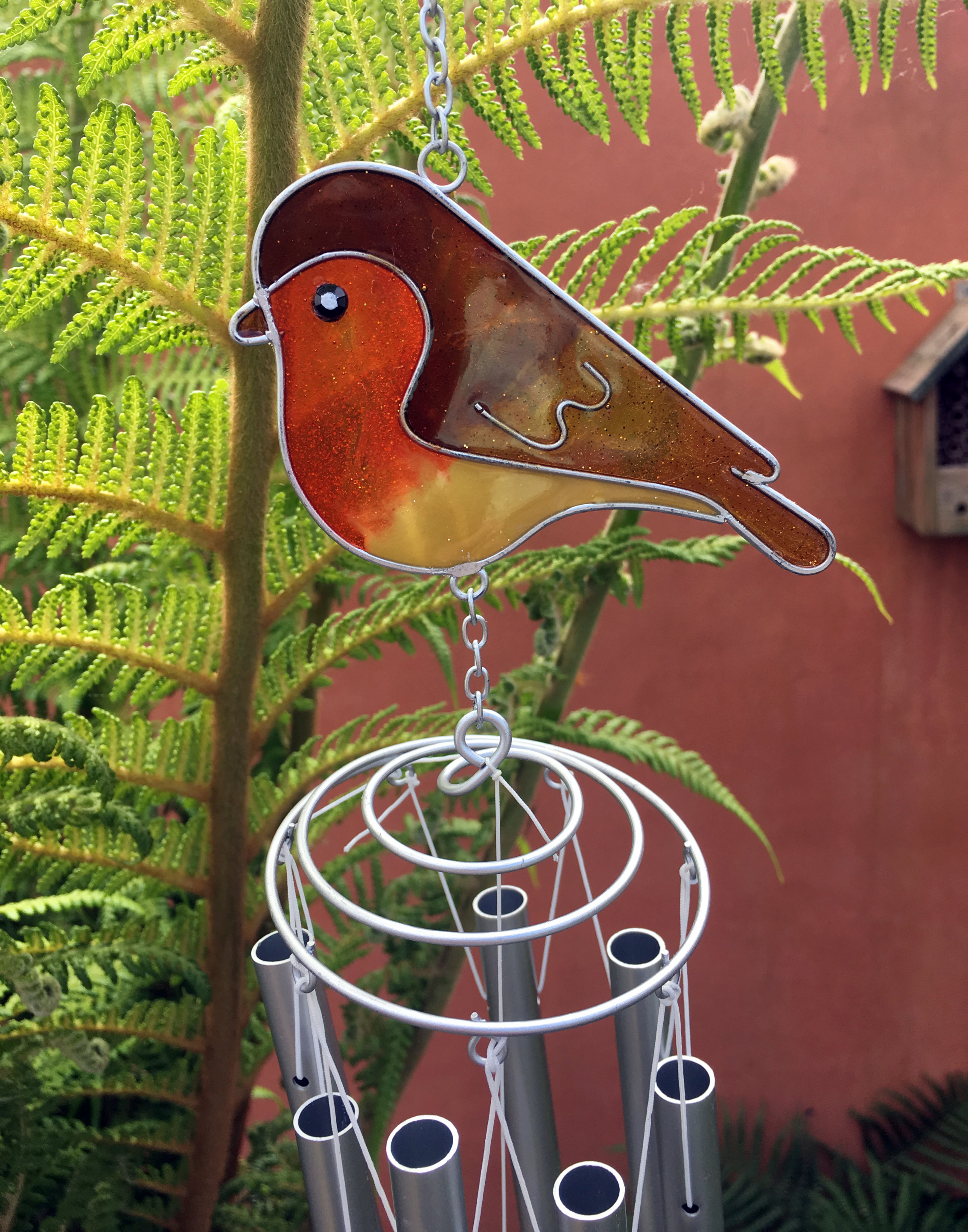 Large Metal & Glass Hanging Sun Catcher / Wind Chime Home Garden Decorations - Picture 39 of 94