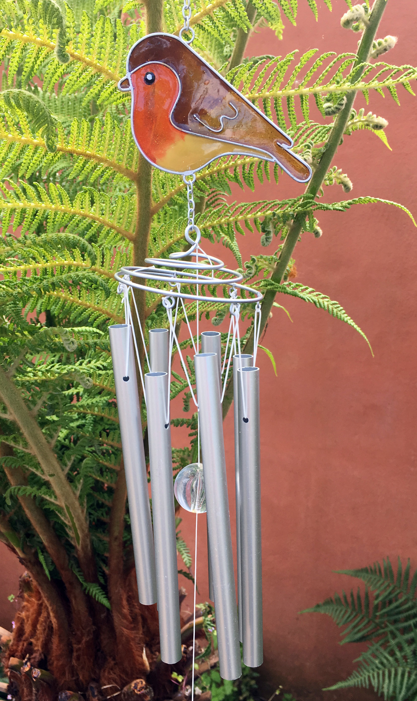 Large Metal & Glass Hanging Sun Catcher / Wind Chime Home Garden Decorations - Picture 40 of 94