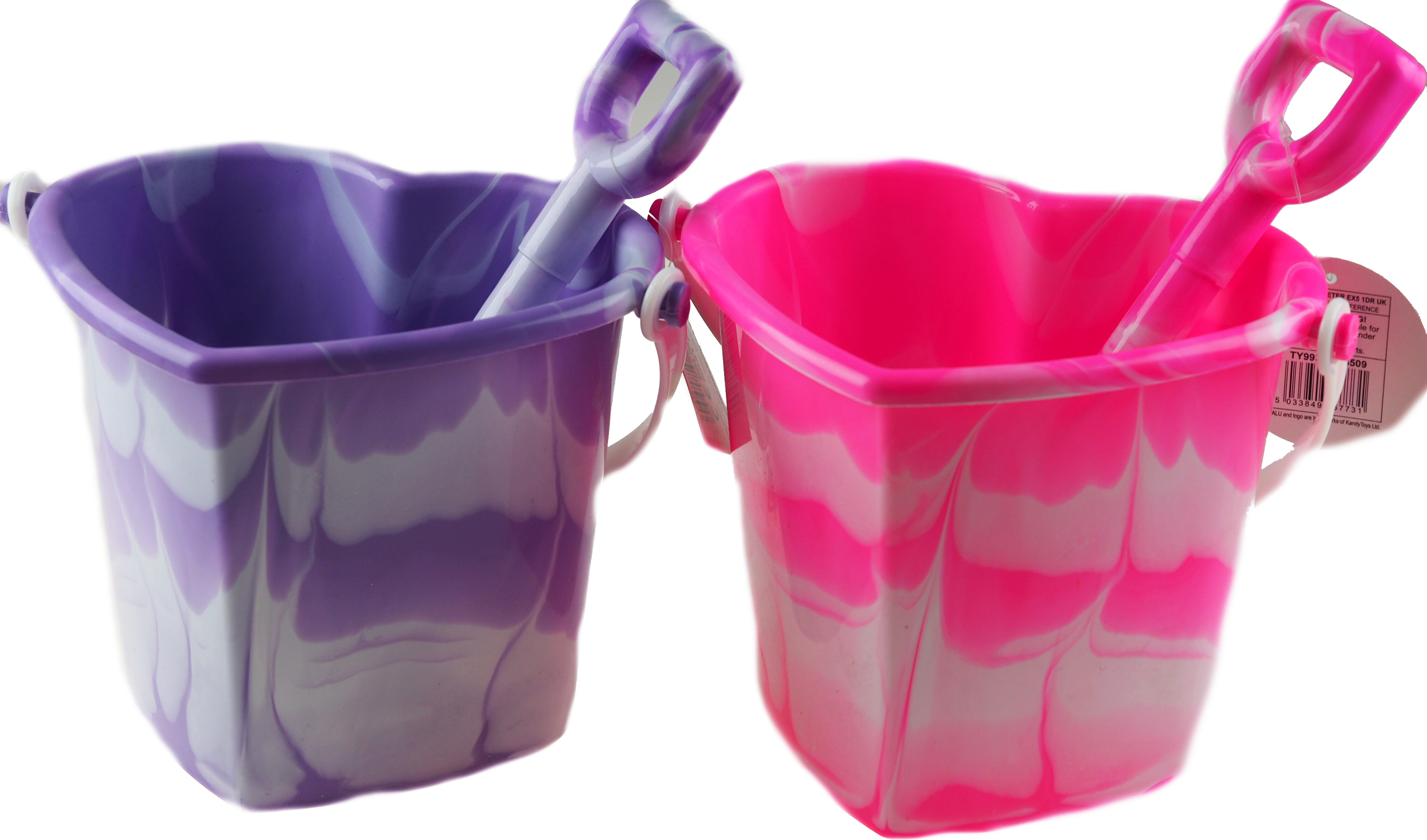 Pink Bucket And Spade Beach Set Set Of 2 Heart Shaped Lilac