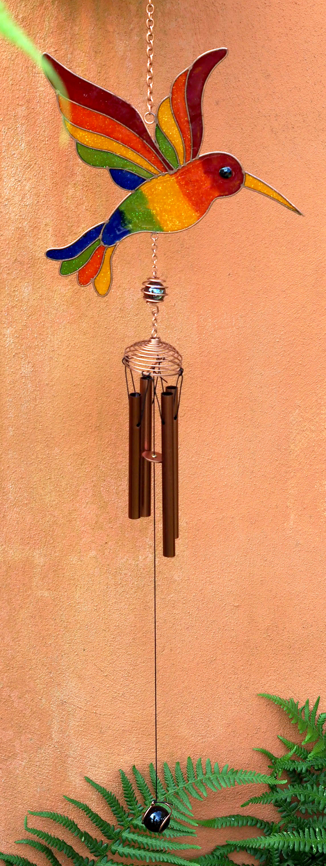 Large Metal & Glass Hanging Sun Catcher / Wind Chime Home Garden Decorations - Picture 77 of 94