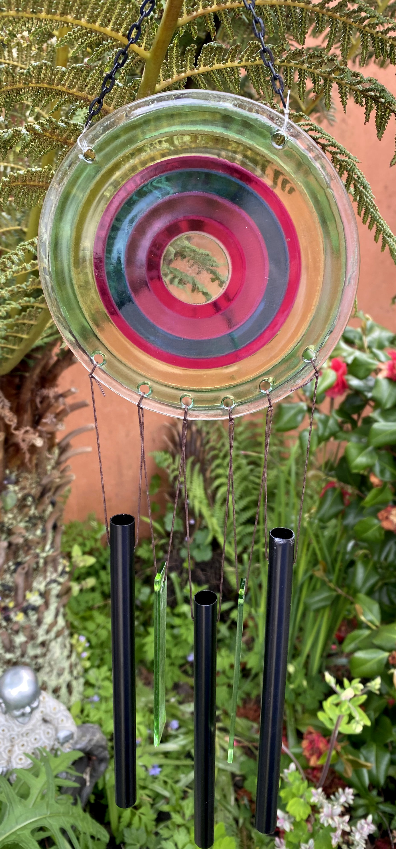 Large Metal & Glass Hanging Sun Catcher / Wind Chime Home Garden Decorations - Picture 30 of 94