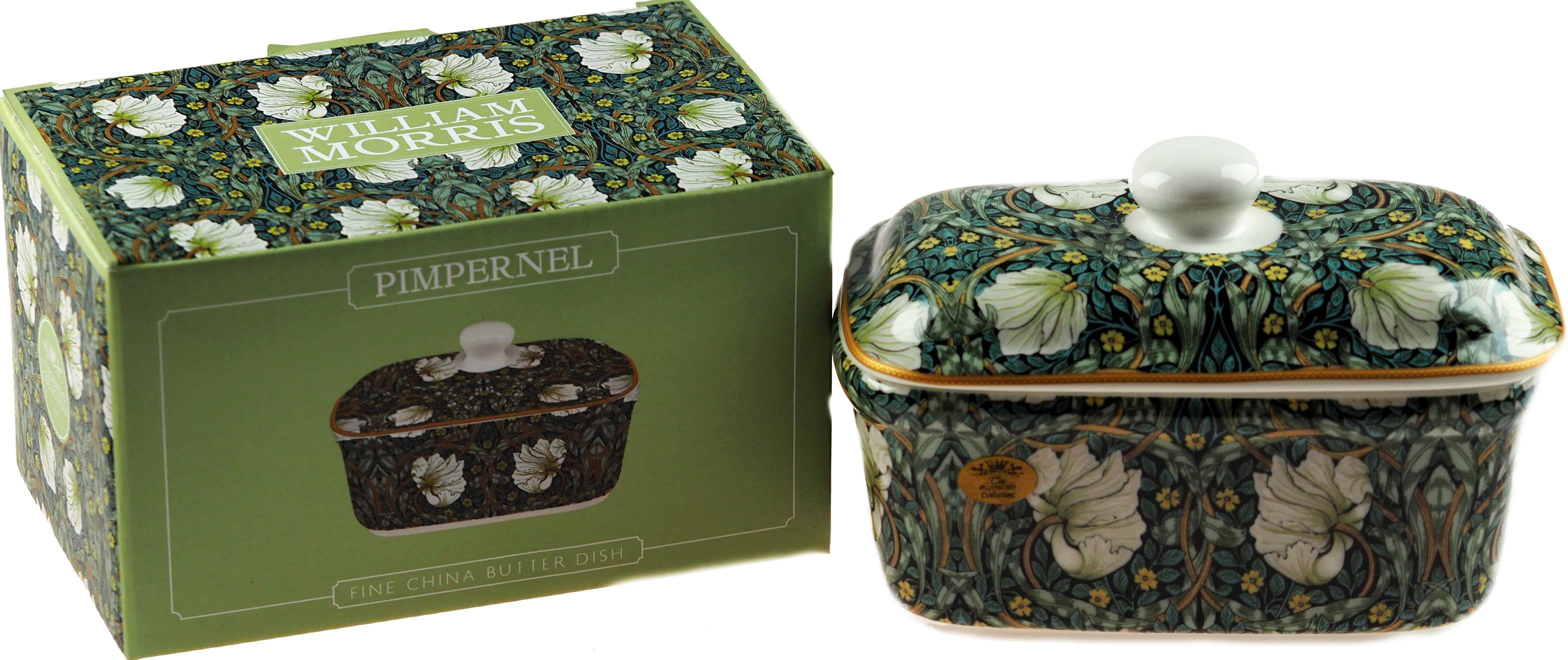 Pimpernel William Morris Floral Design Fine China Decorative Butter