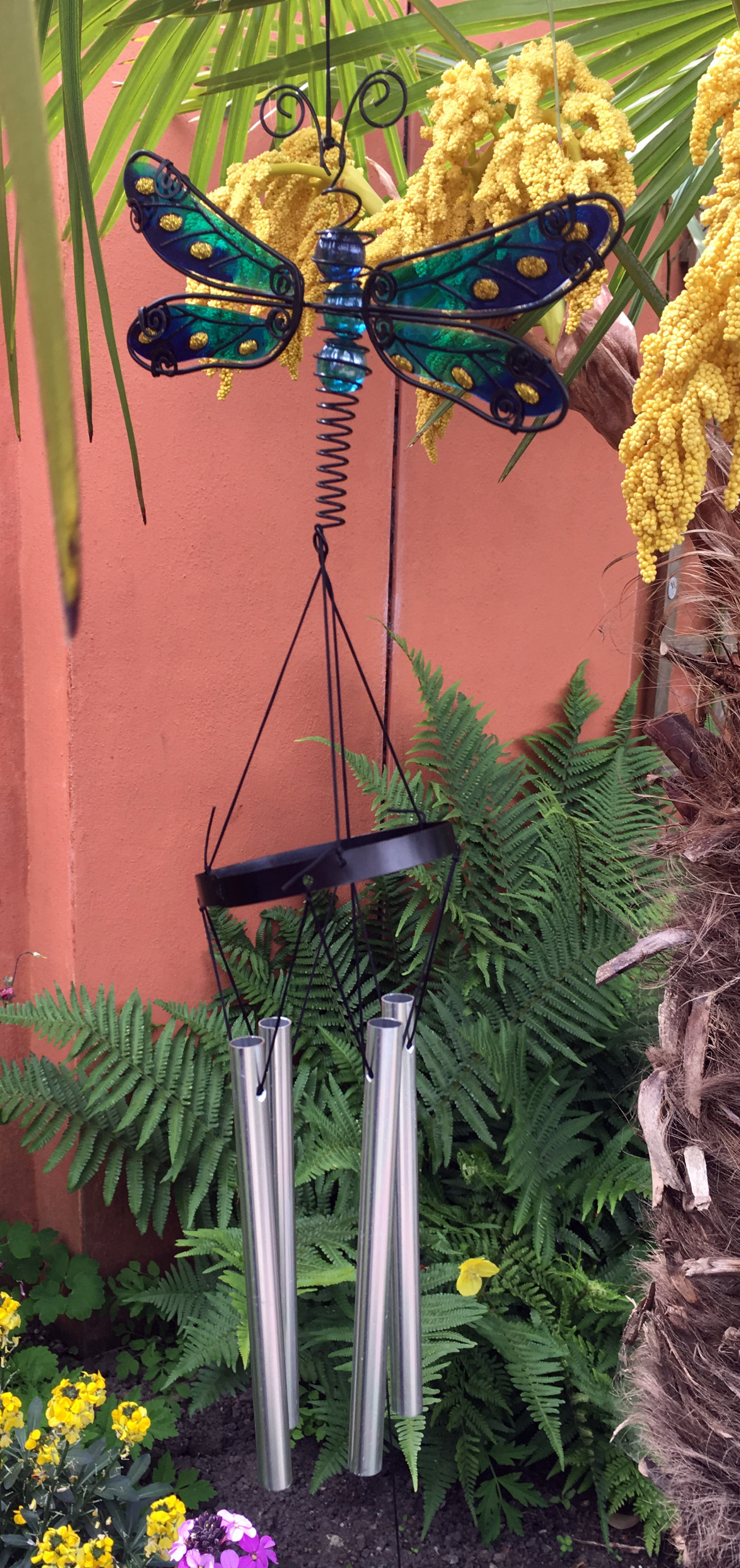 Large Metal & Glass Hanging Sun Catcher / Wind Chime Home Garden Decorations - Picture 59 of 94