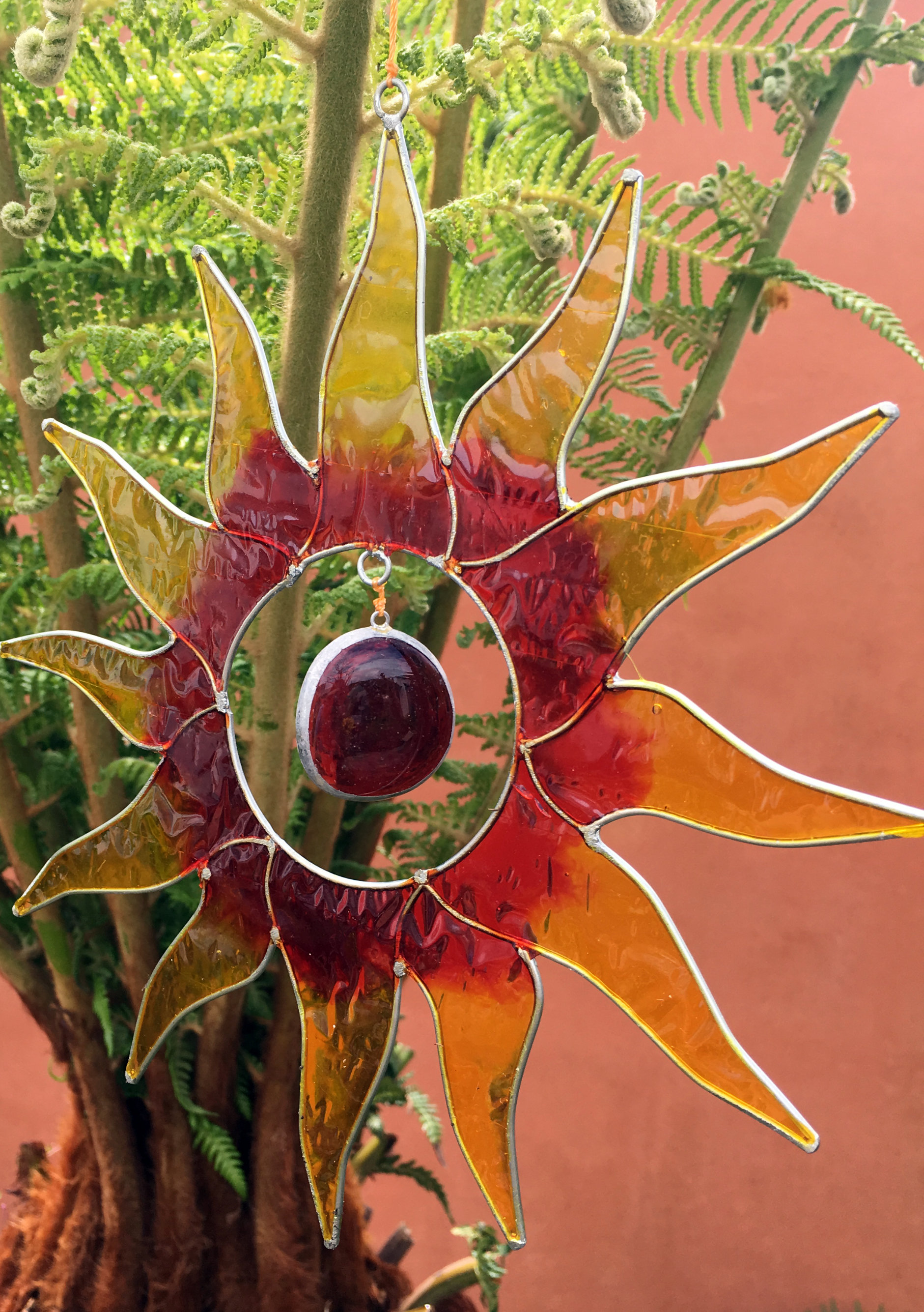 Large Metal & Glass Hanging Sun Catcher / Wind Chime Home Garden Decorations - Picture 57 of 94