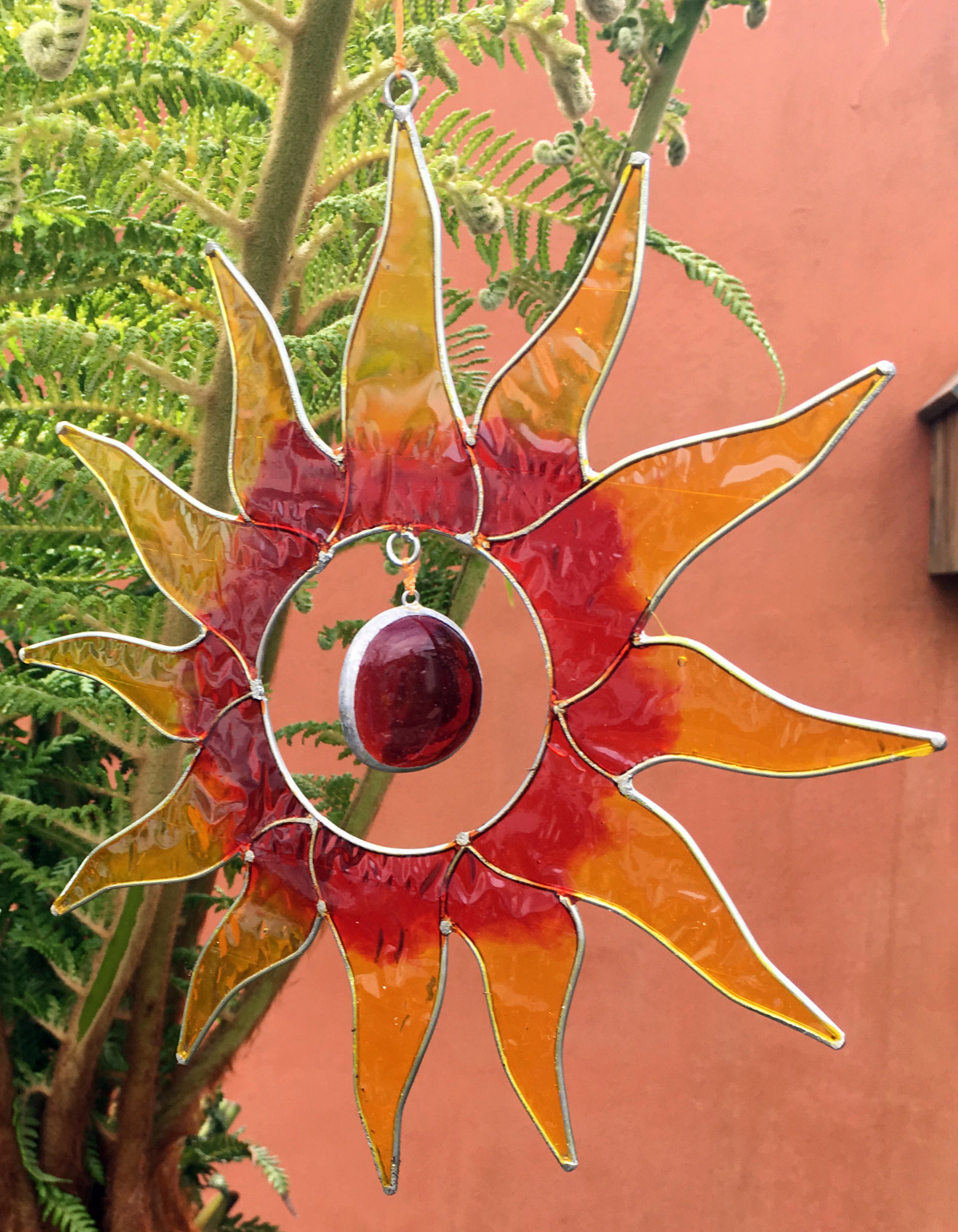 Large Metal & Glass Hanging Sun Catcher / Wind Chime Home Garden Decorations - Picture 56 of 94