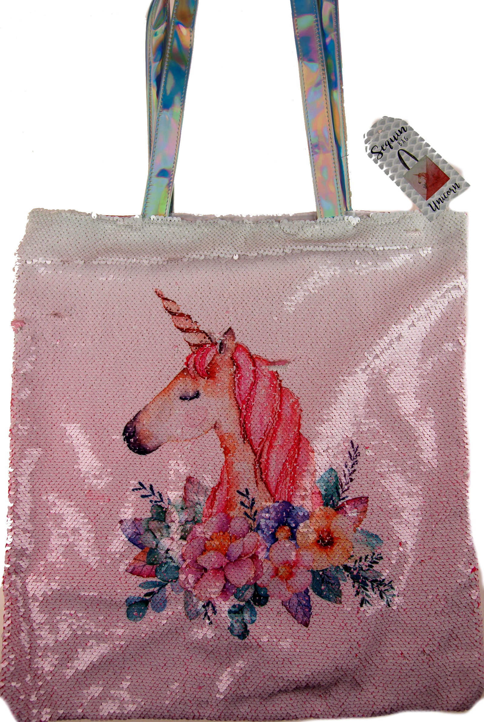 Reversible Sequin Unicorn Shopper Bag