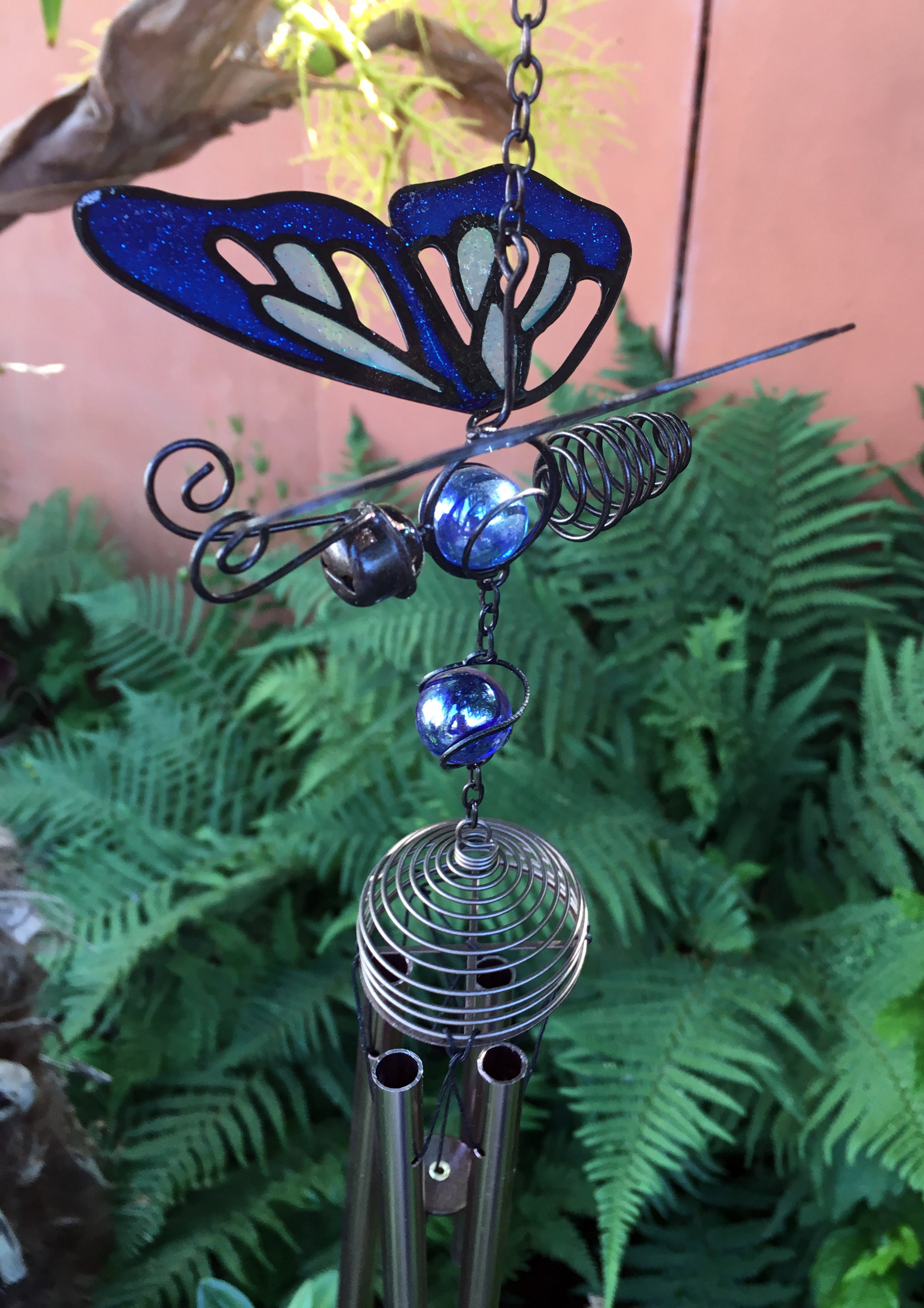 Large Metal & Glass Hanging Sun Catcher / Wind Chime Home Garden Decorations - Picture 89 of 94