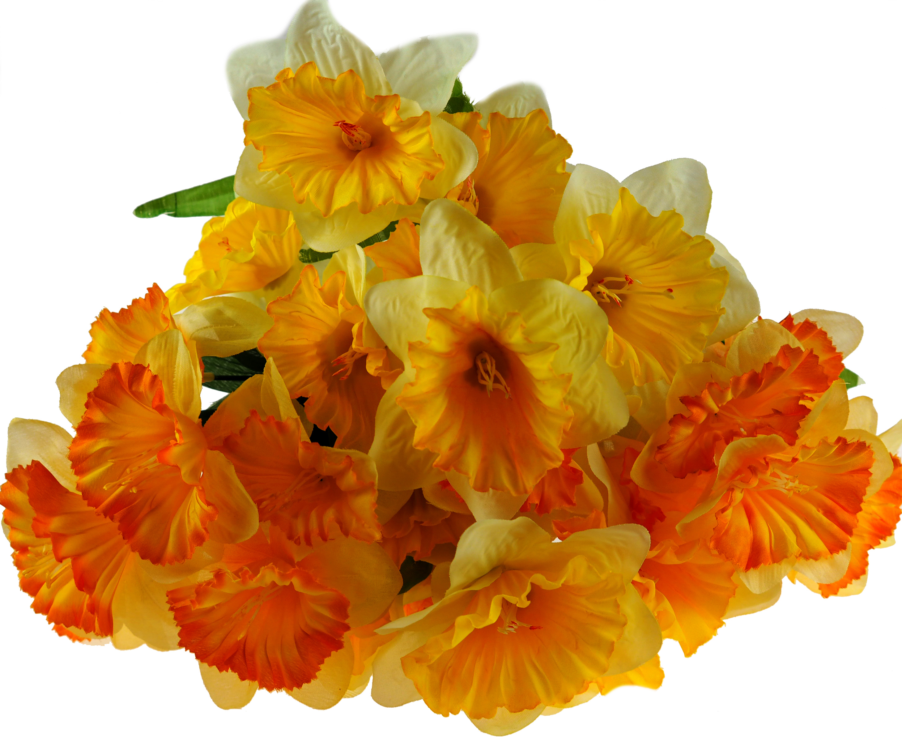 Set Of 4 Artificial Daffodil Bunches Flower Arrangements