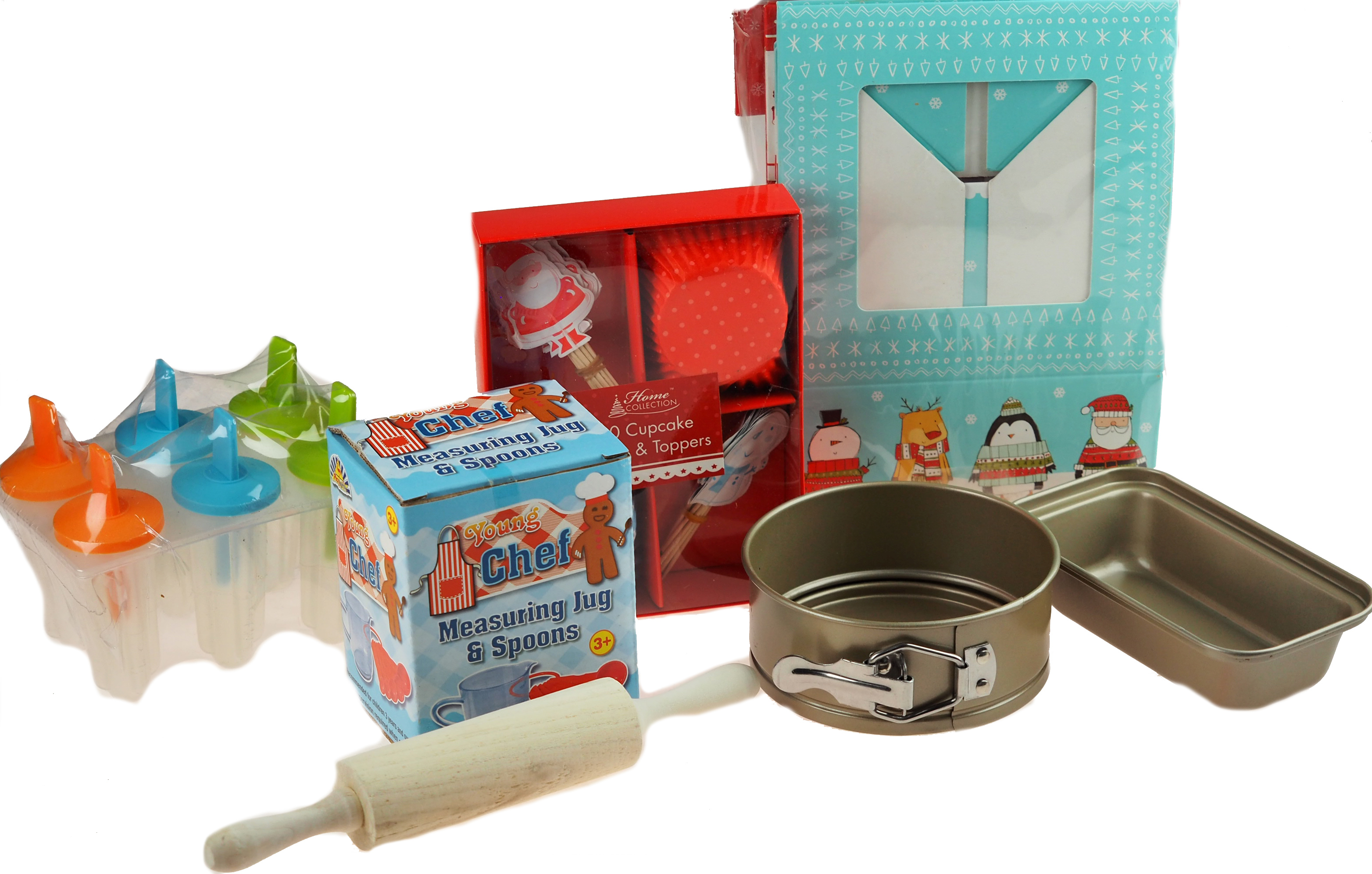 Junior Cooks Christmas Kitchen Set - Kids 5 piece cooking / Baking Set