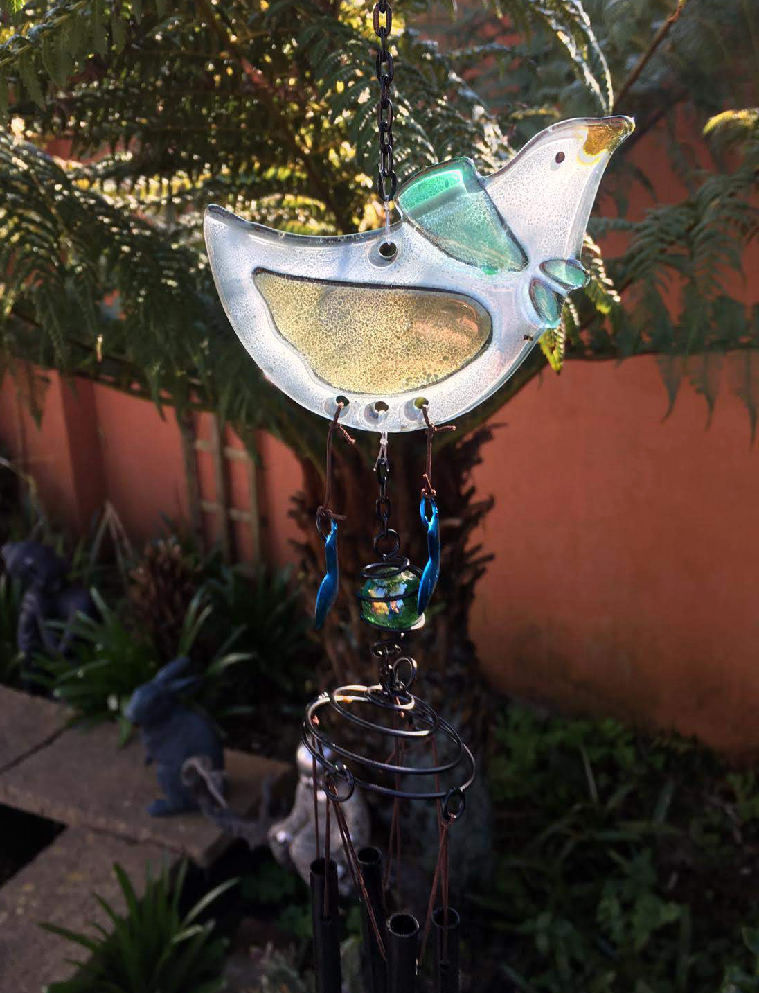 Large Metal & Glass Hanging Sun Catcher / Wind Chime Home Garden Decorations - Picture 88 of 94