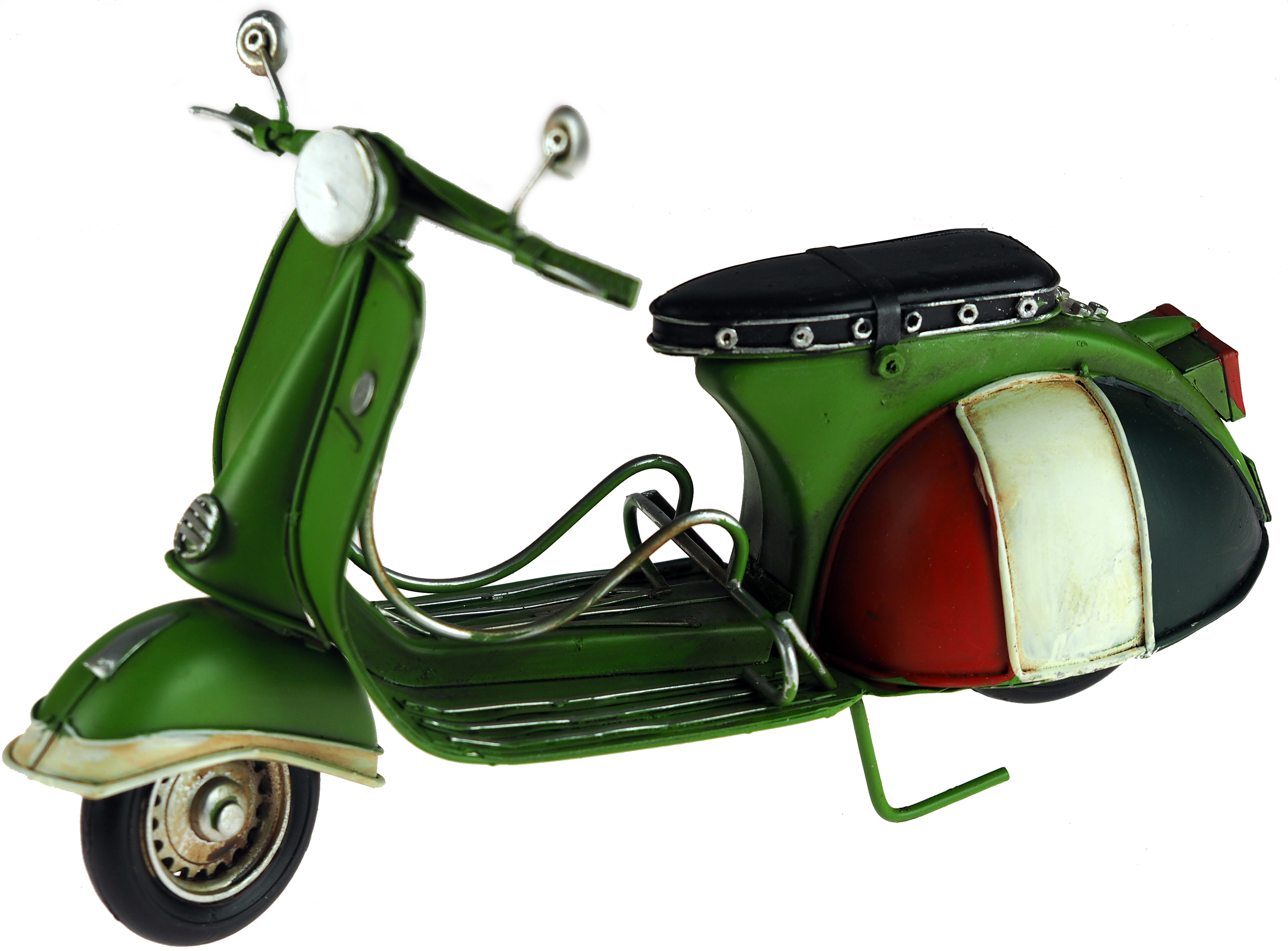 Large 26cm Vespa Mod Scooter Model Metal Ornament - Green | eBay